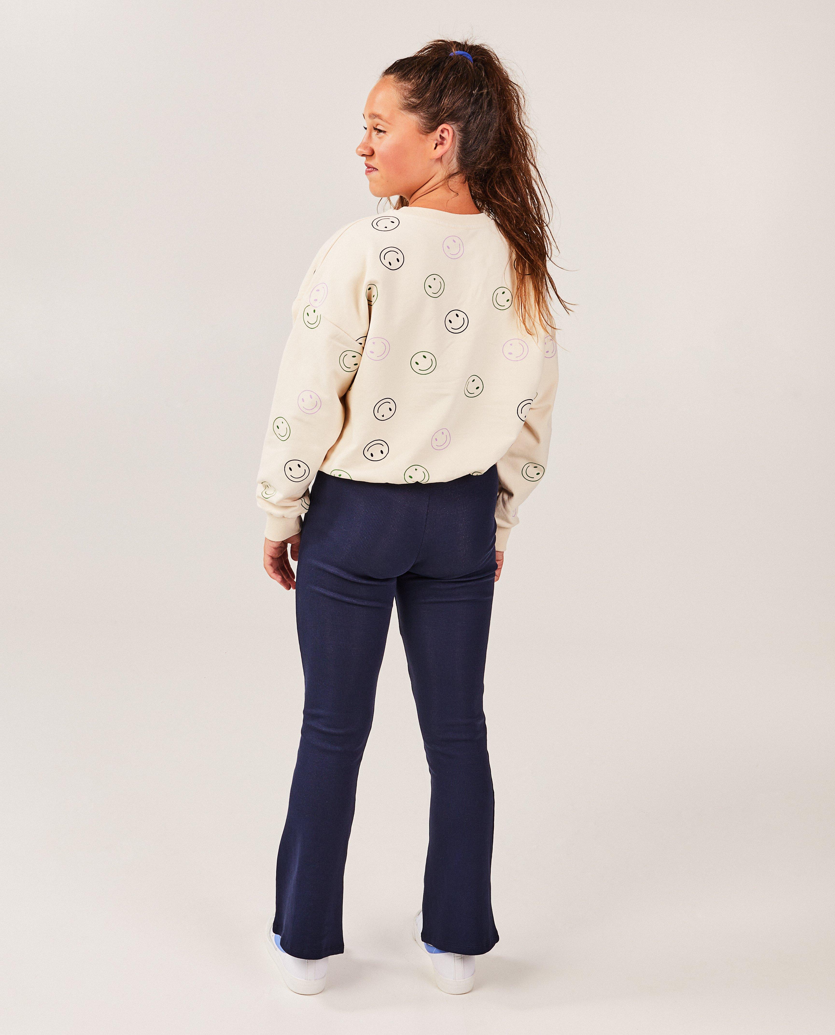 Leggings - Legging met rib, flared fit