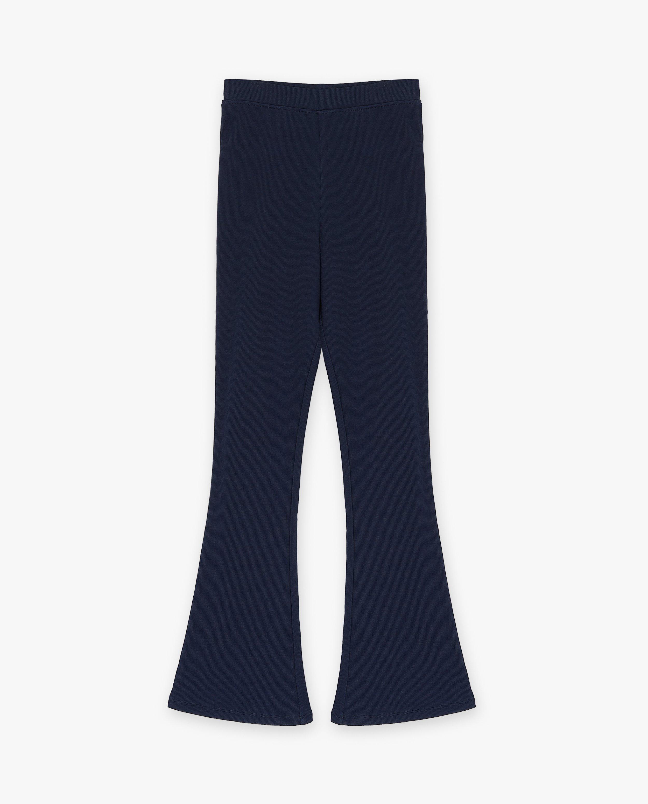 Leggings - Legging met rib, flared fit
