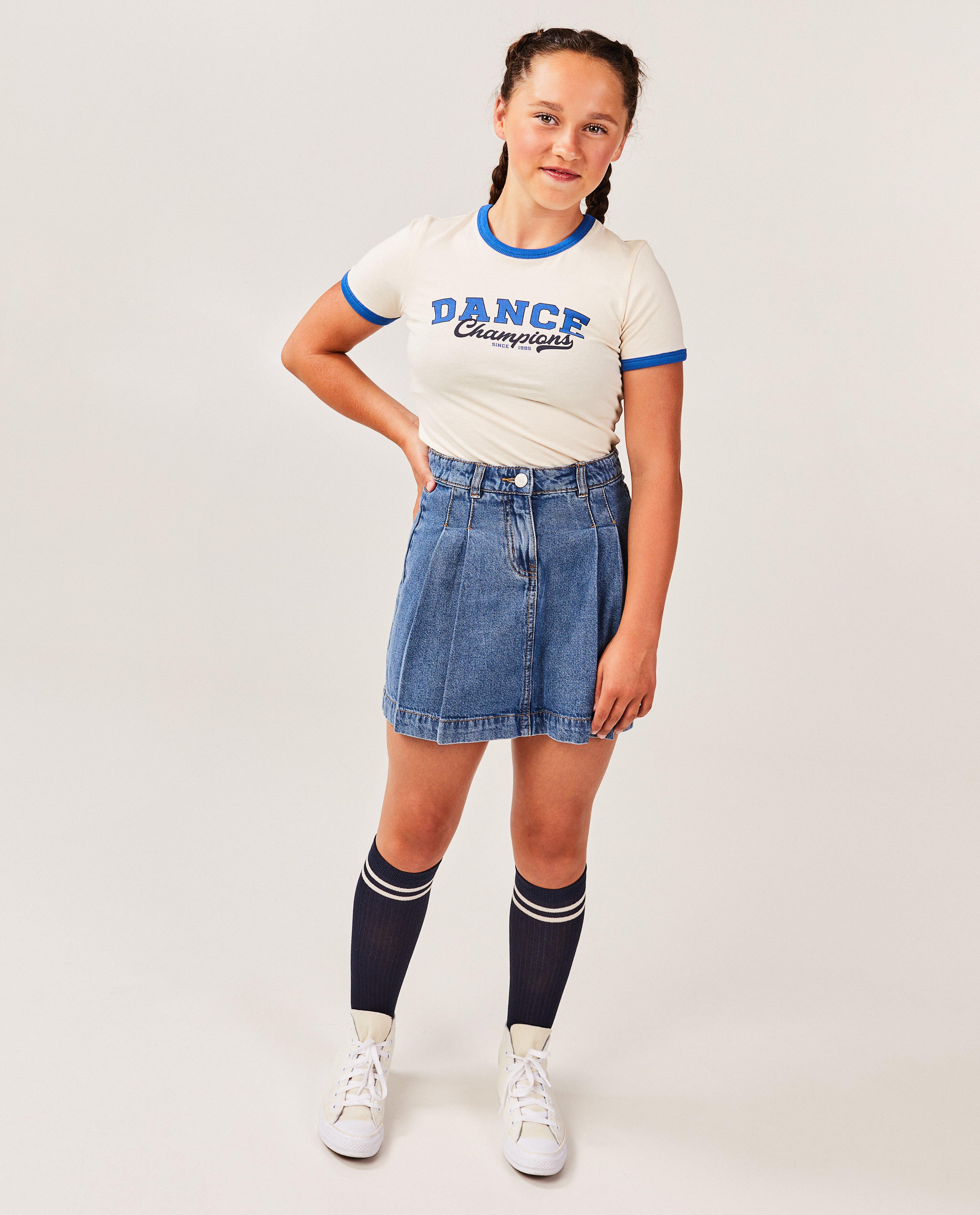 T-shirt met opschrift - null - Fish & Chips