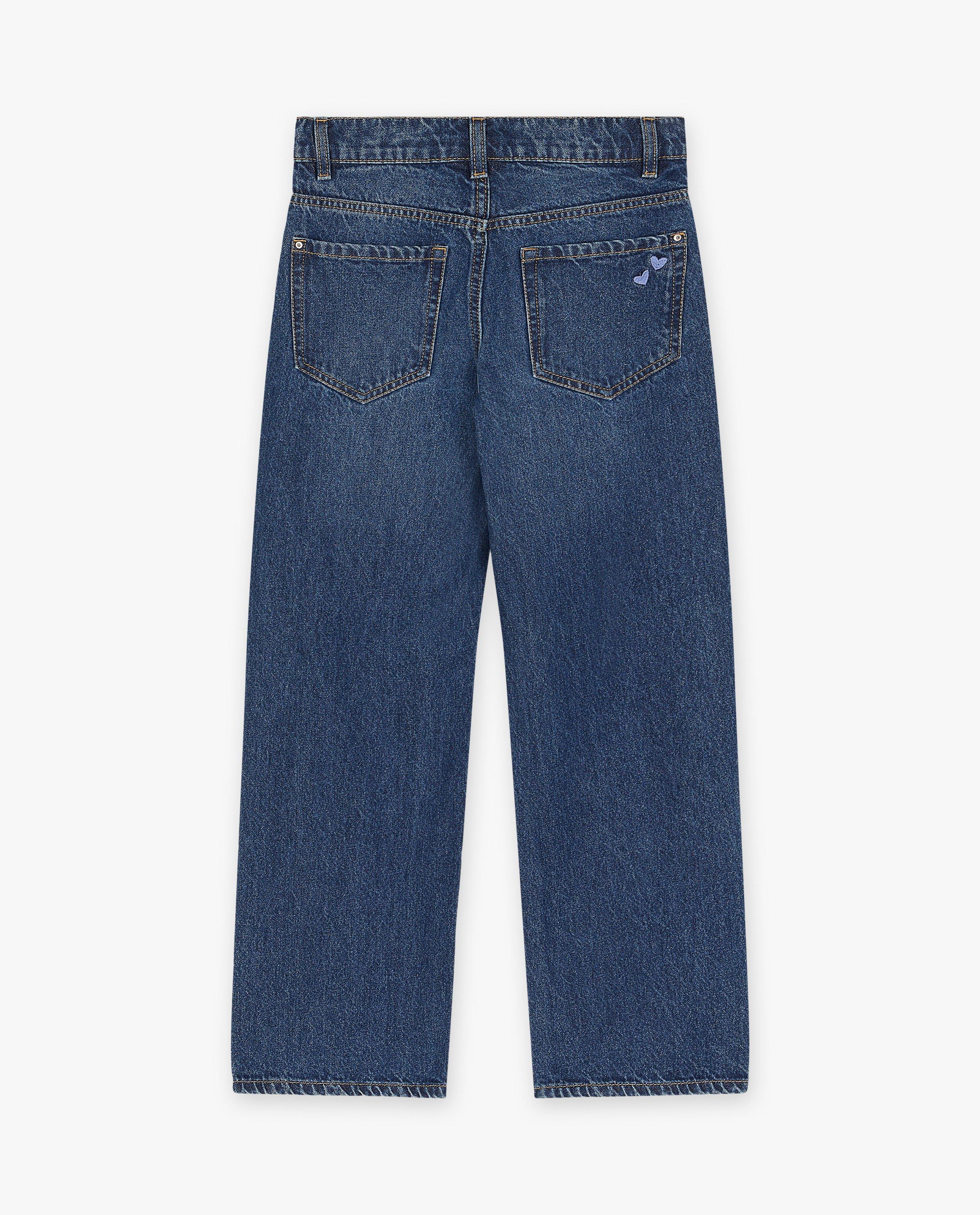 Jeans - Jeans brodé, straight fit