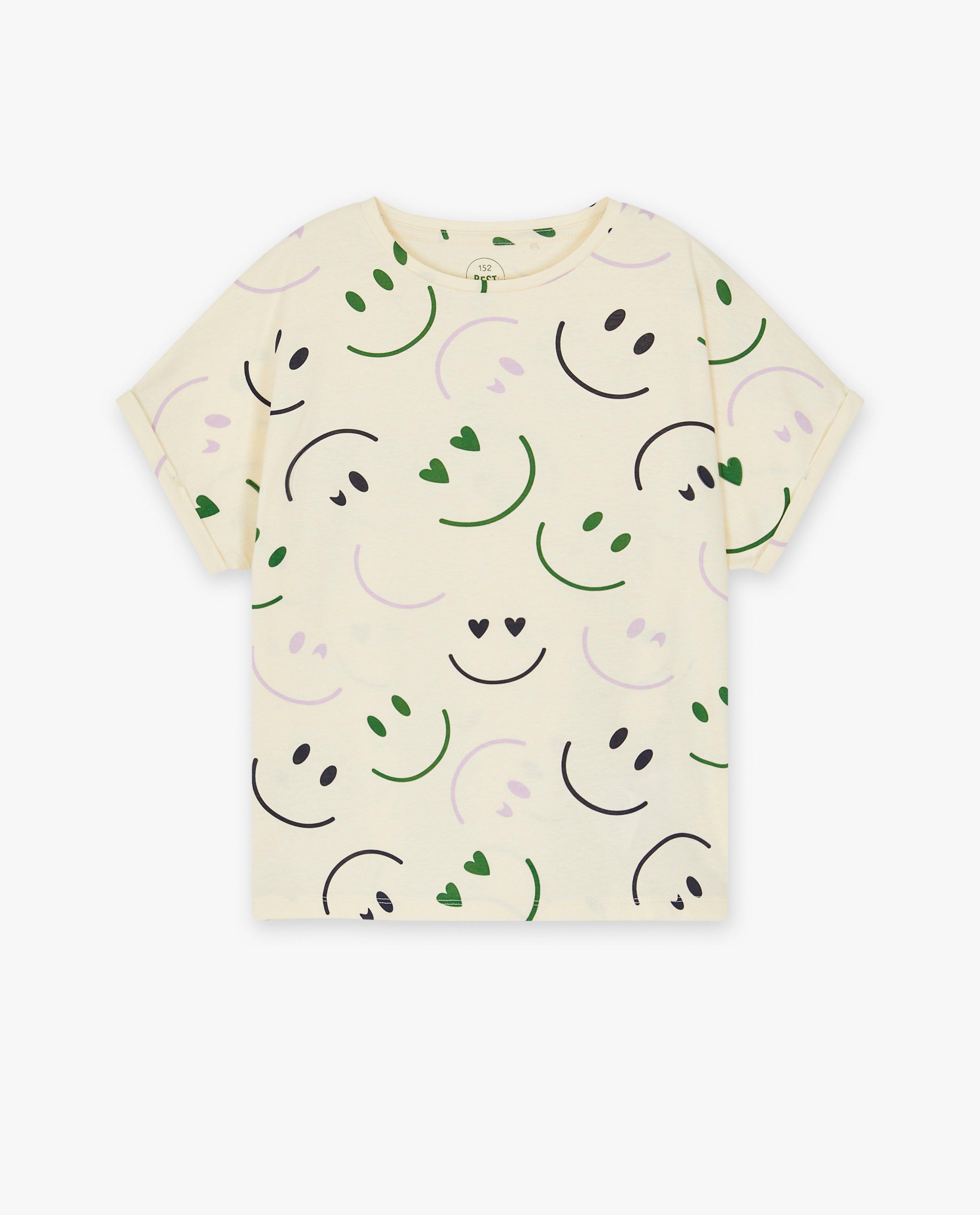 T-shirts - T-shirt à imprimé à smileys