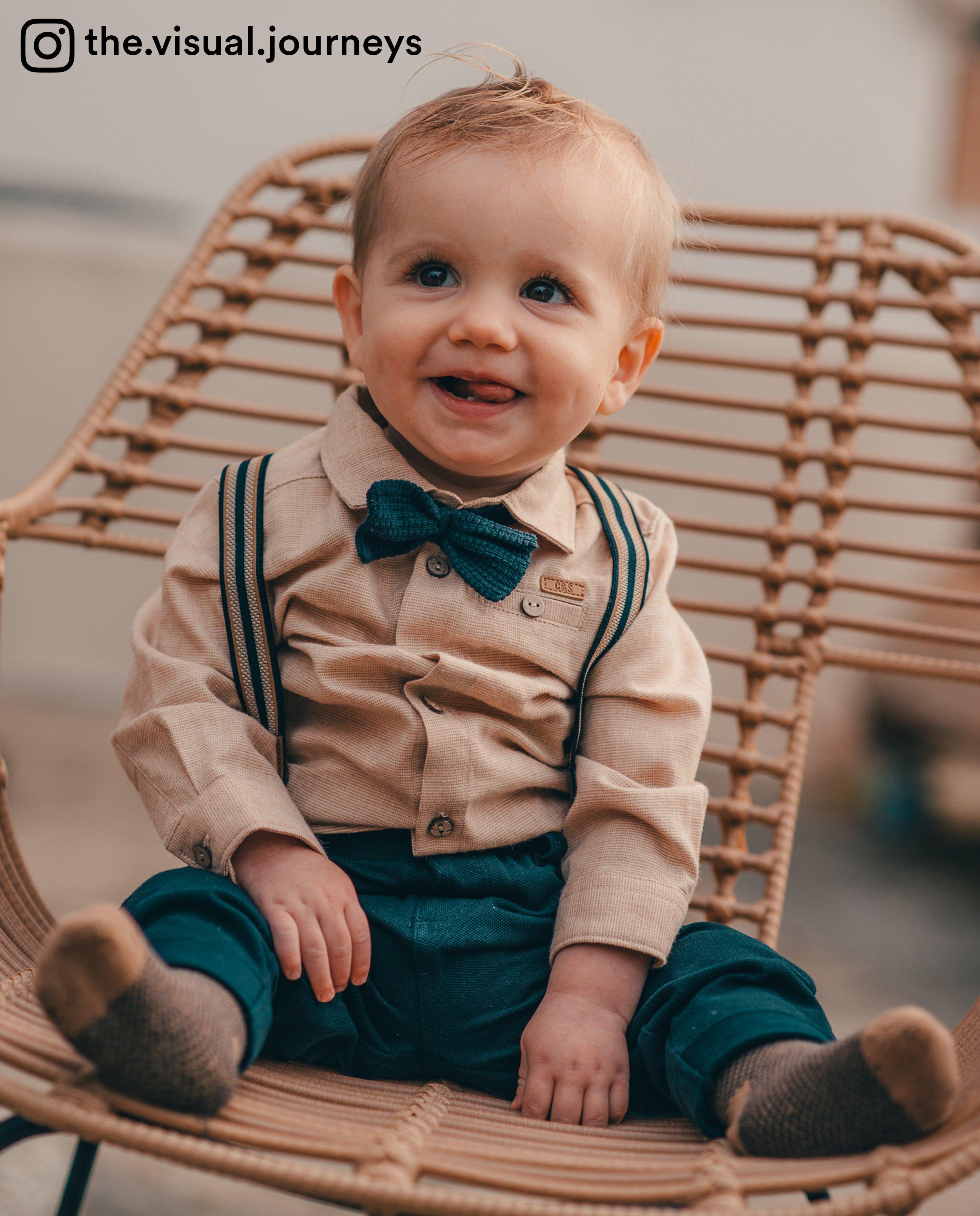 Chemise brune avec un nœud tricoté - null - Cuddles and Smiles
