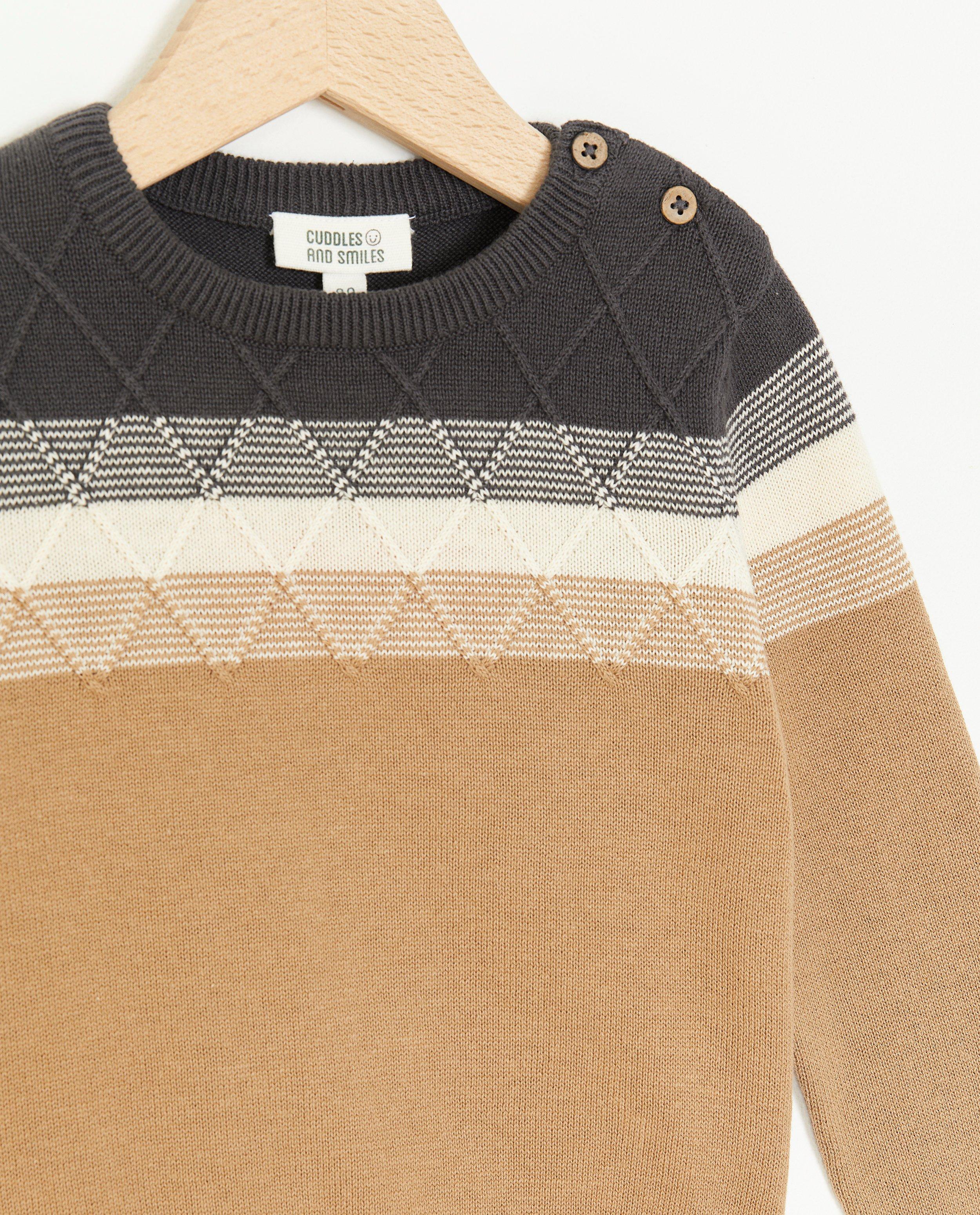 Pulls - Pull en tricot à carreaux