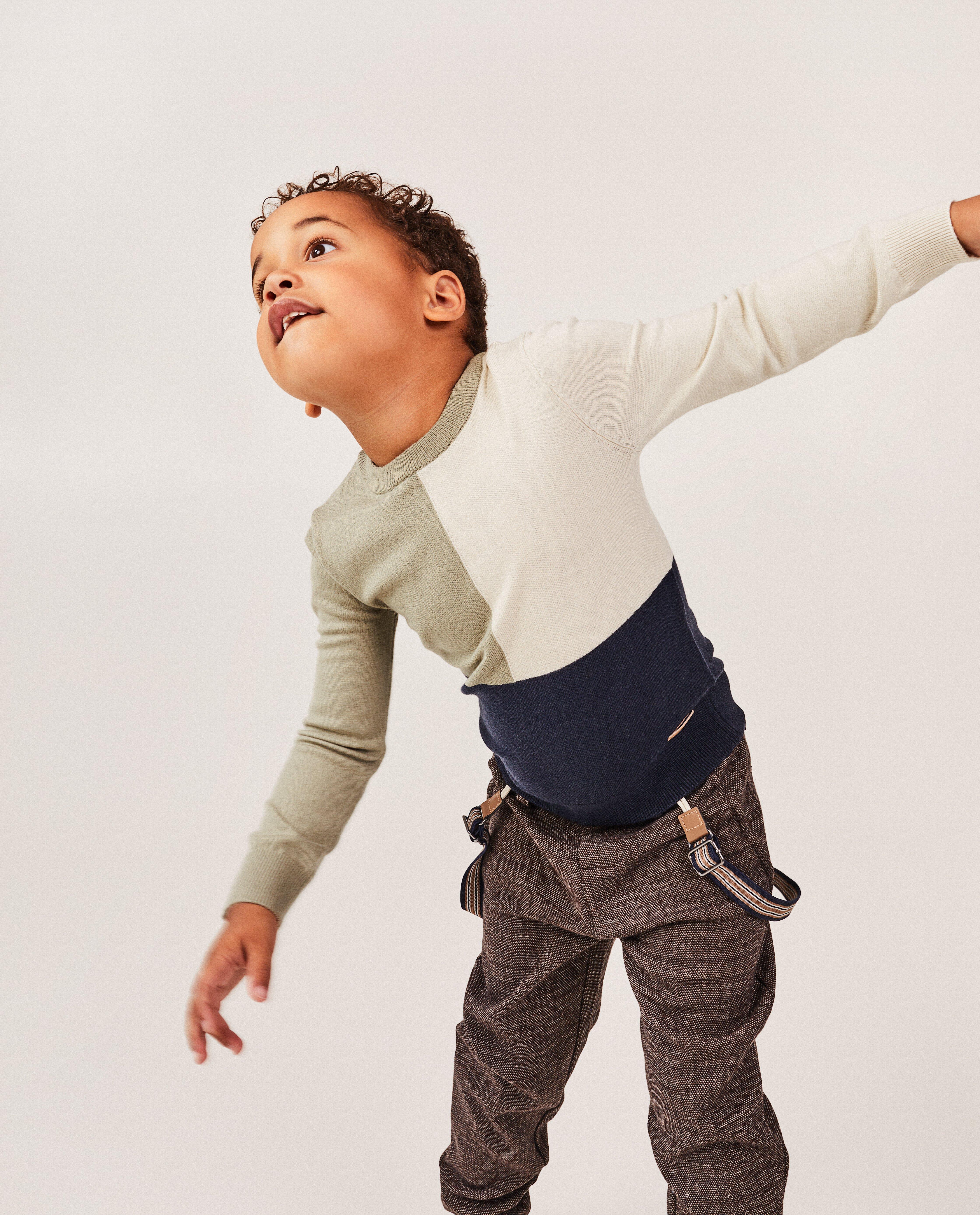 Trui met color block - null - Kidz Nation