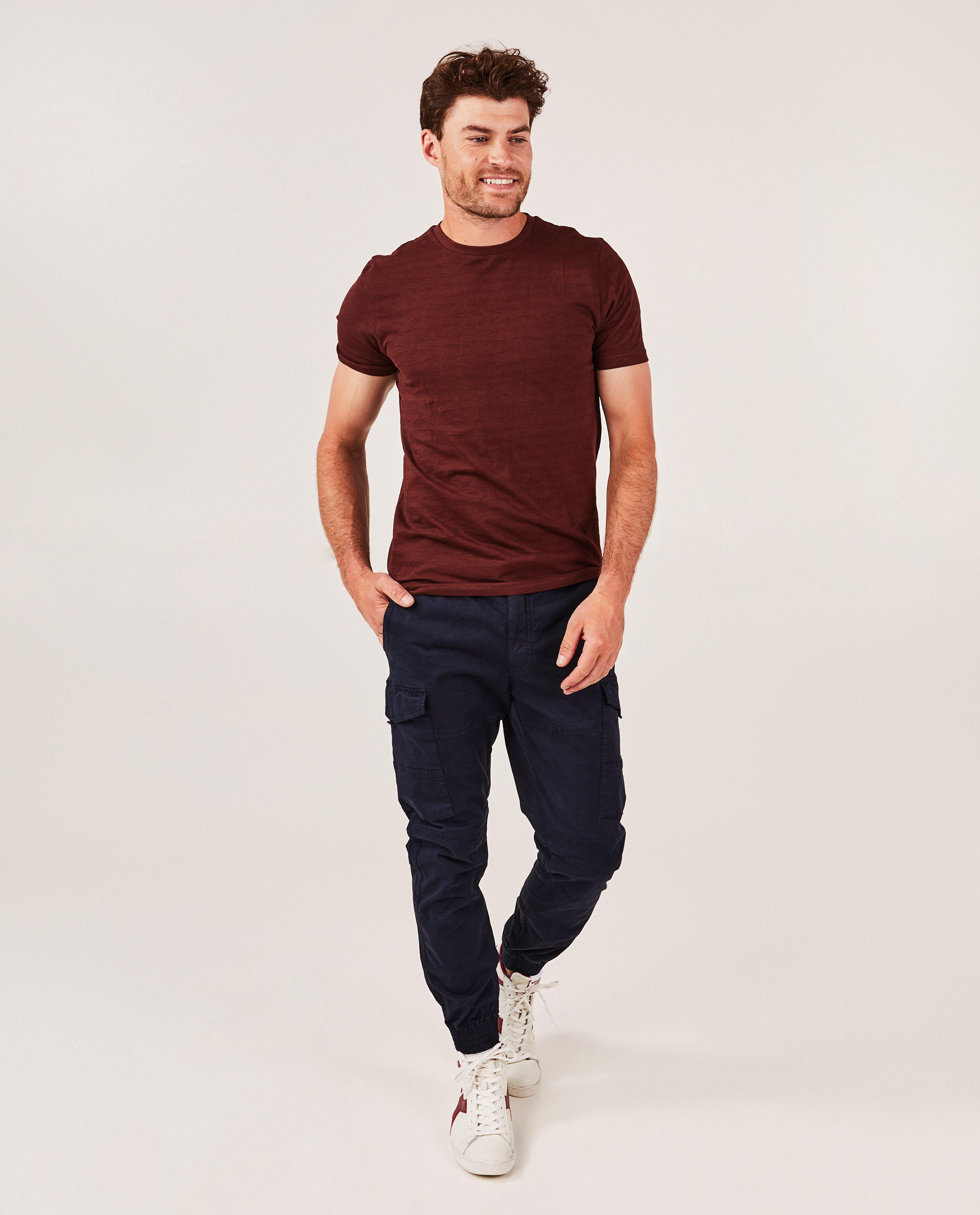 Pantalon vert foncé, coupe cargo - null - Quarterback