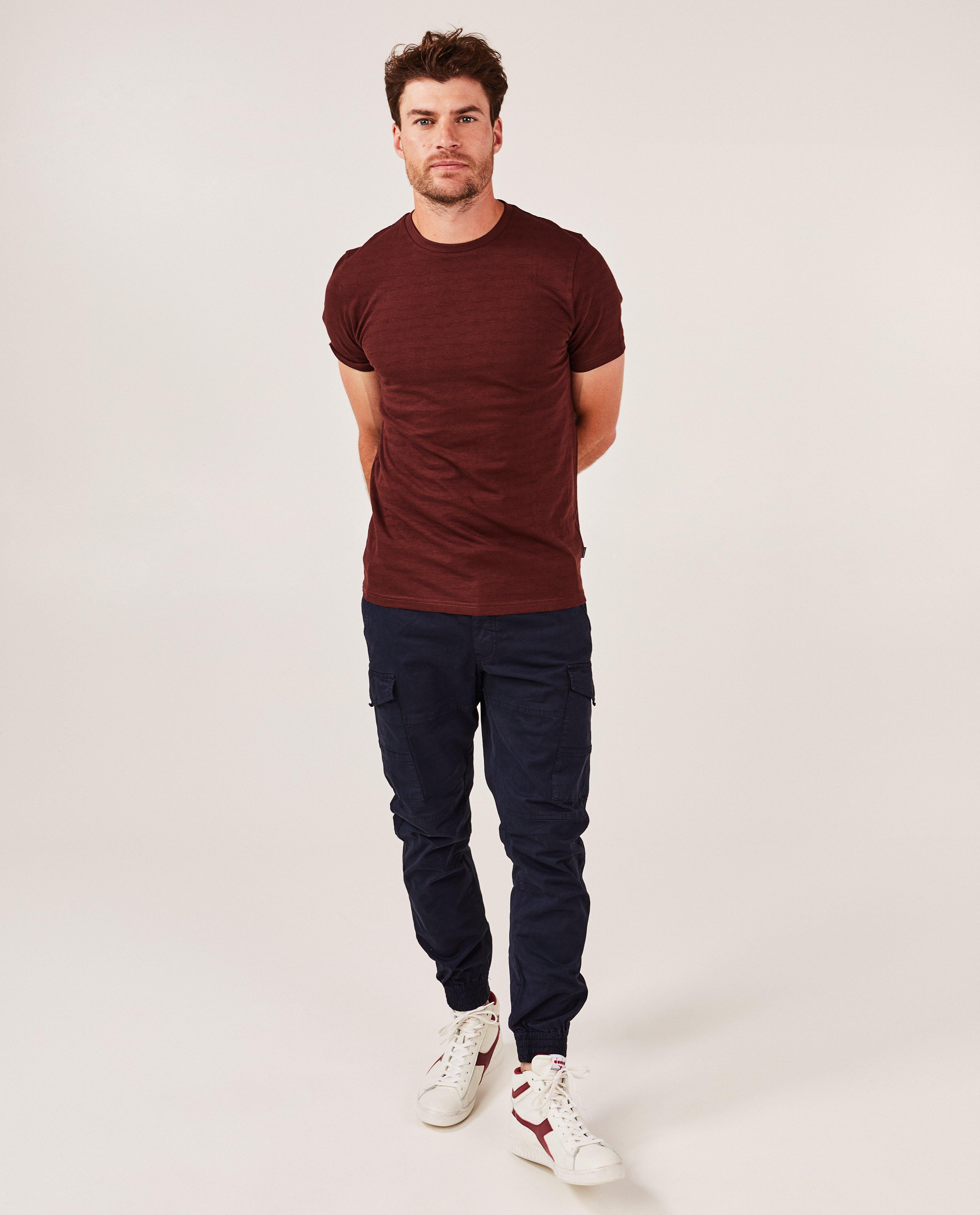 Pantalons - Pantalon vert foncé, coupe cargo