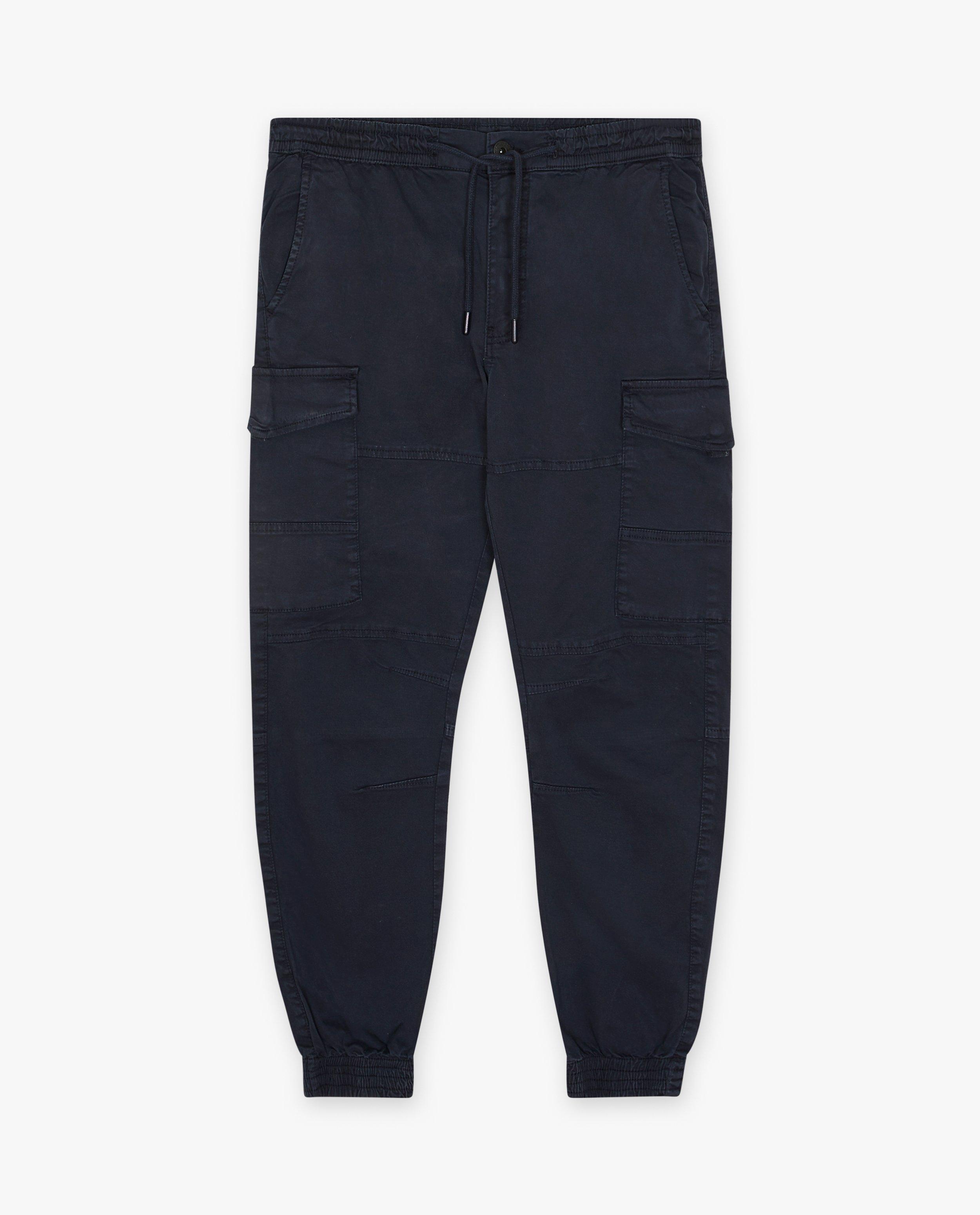 Pantalons - Pantalon vert foncé, coupe cargo