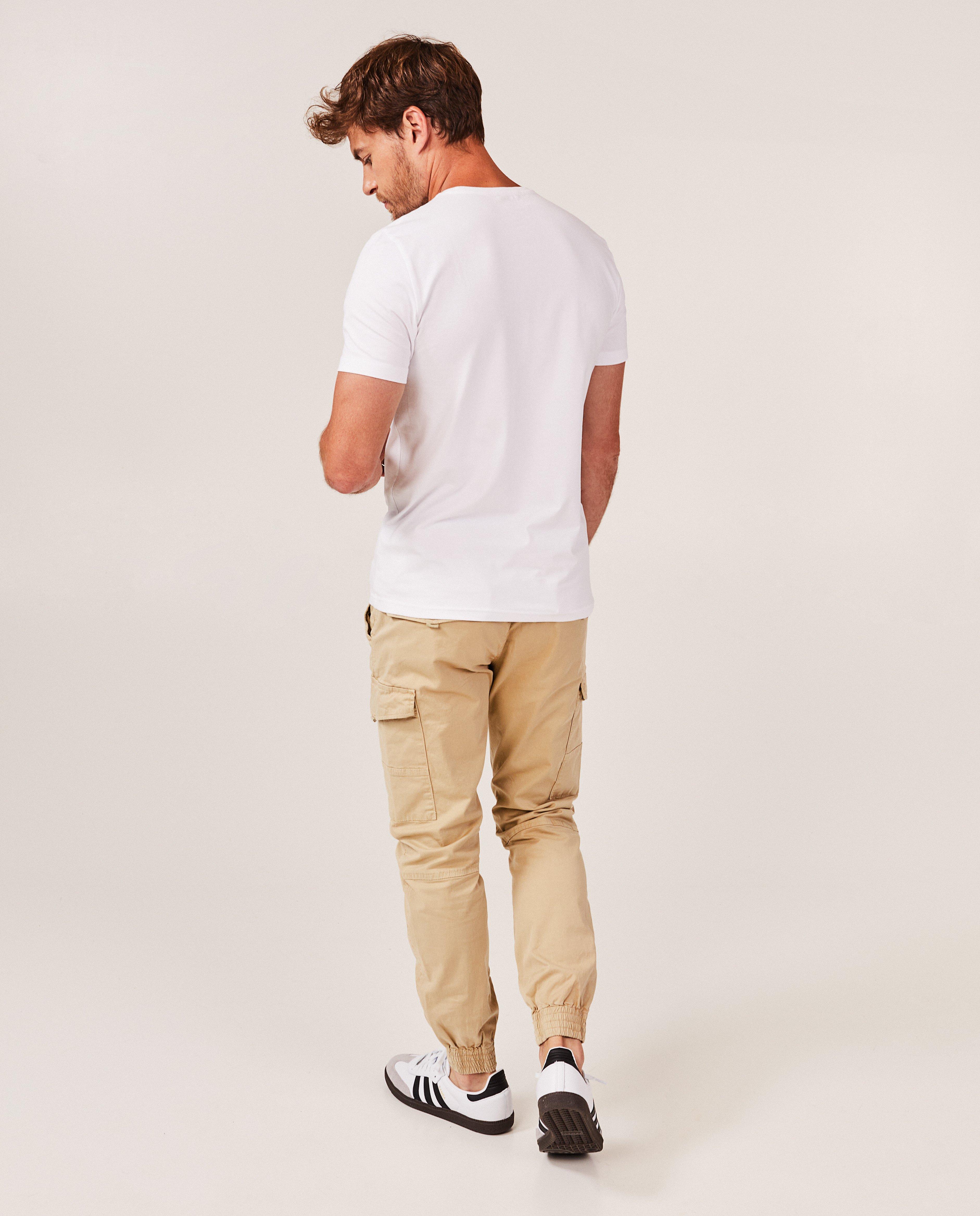 Broeken - Donkergroene broek, cargo fit