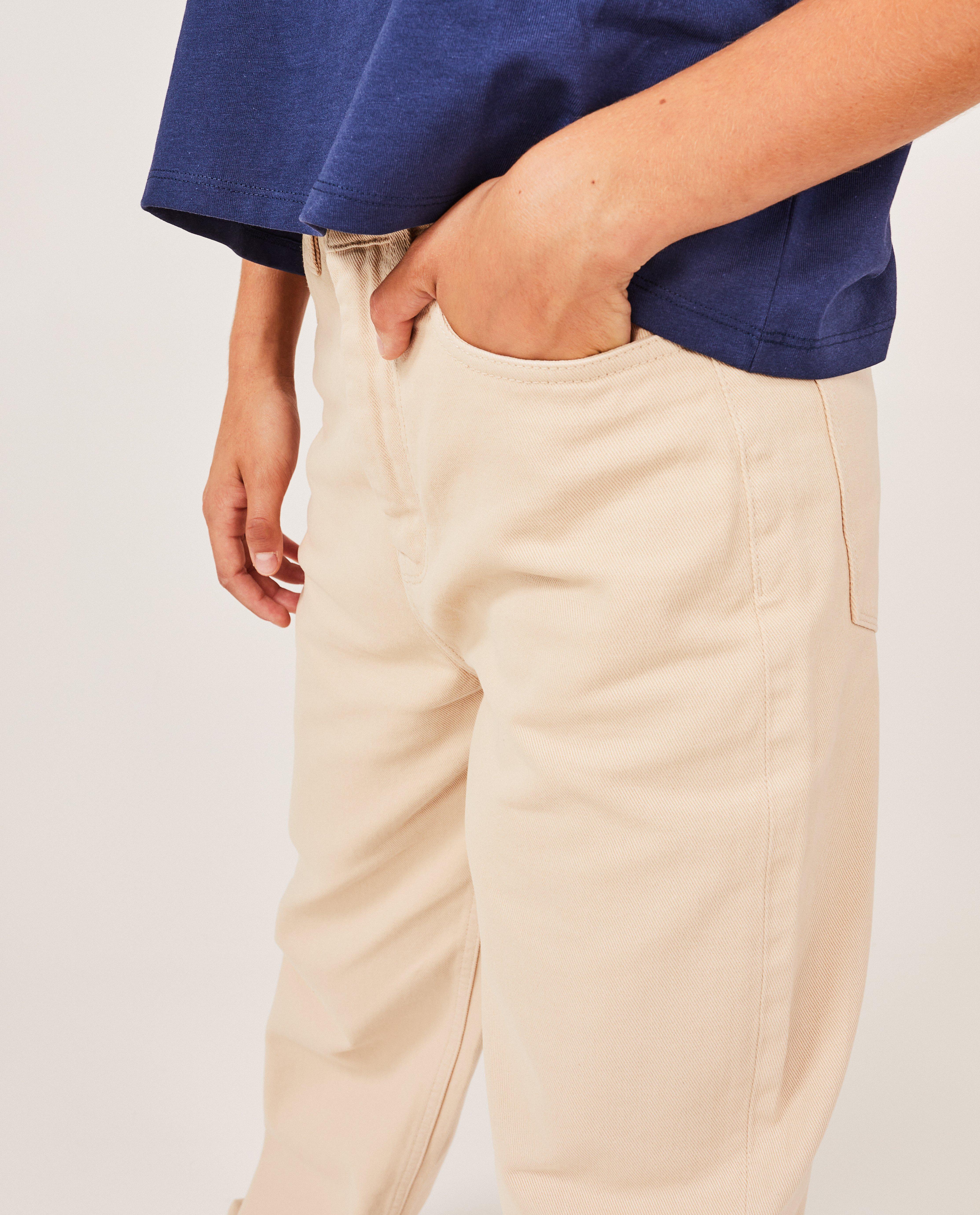 Jeans - Pantalon beige, straight fit