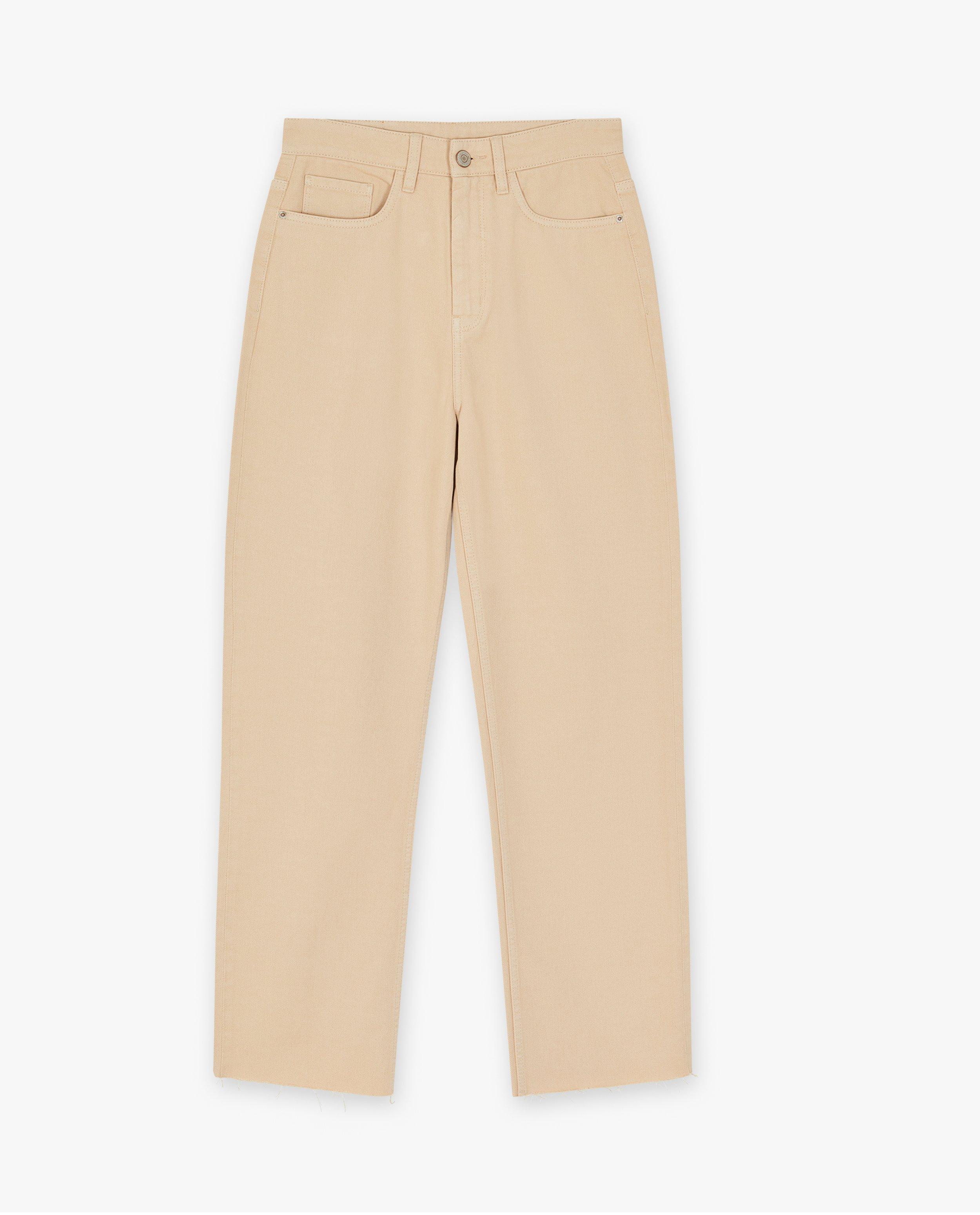 Jeans - Pantalon beige, straight fit