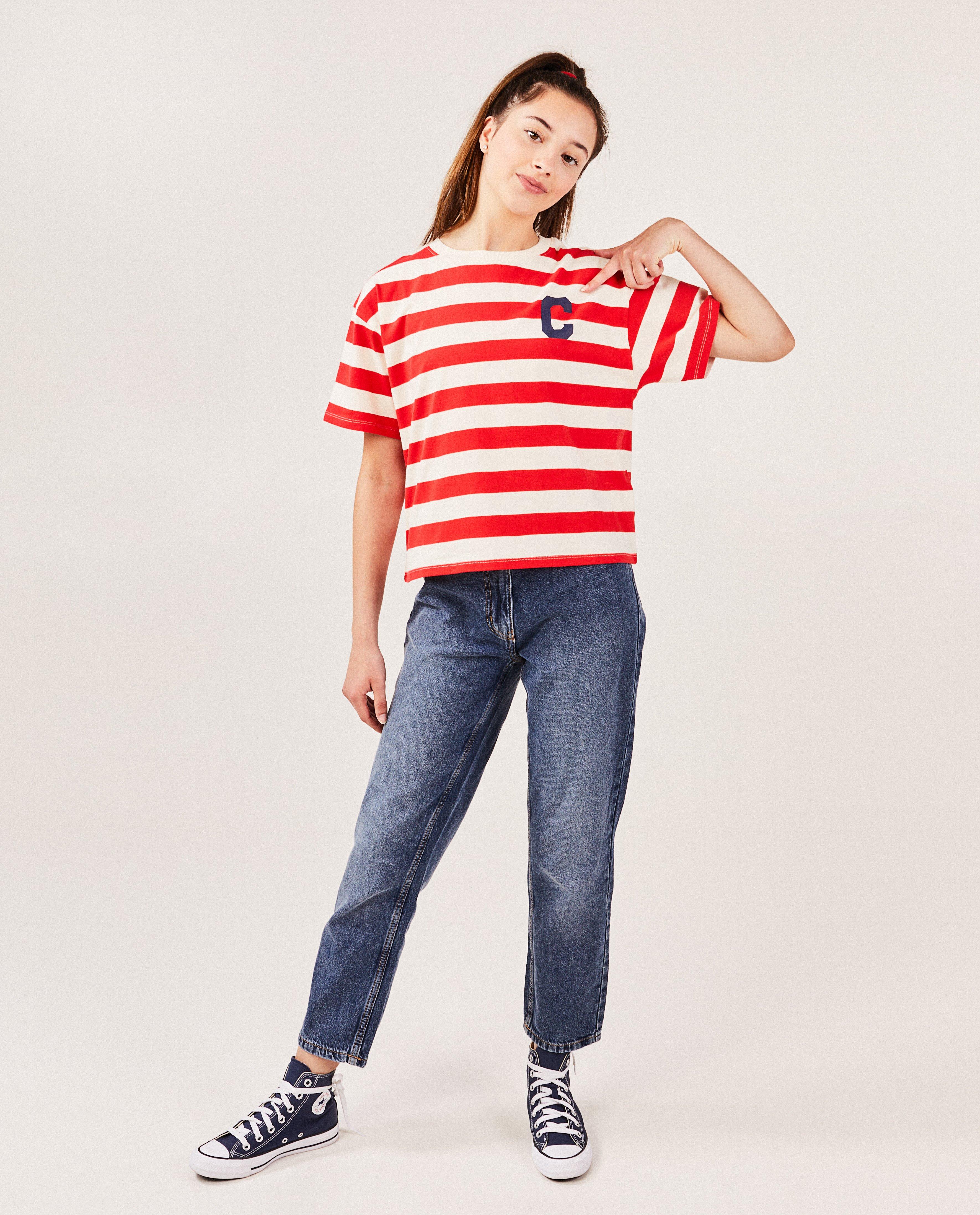 Jeans bleu, coupe mom - null - Groggy
