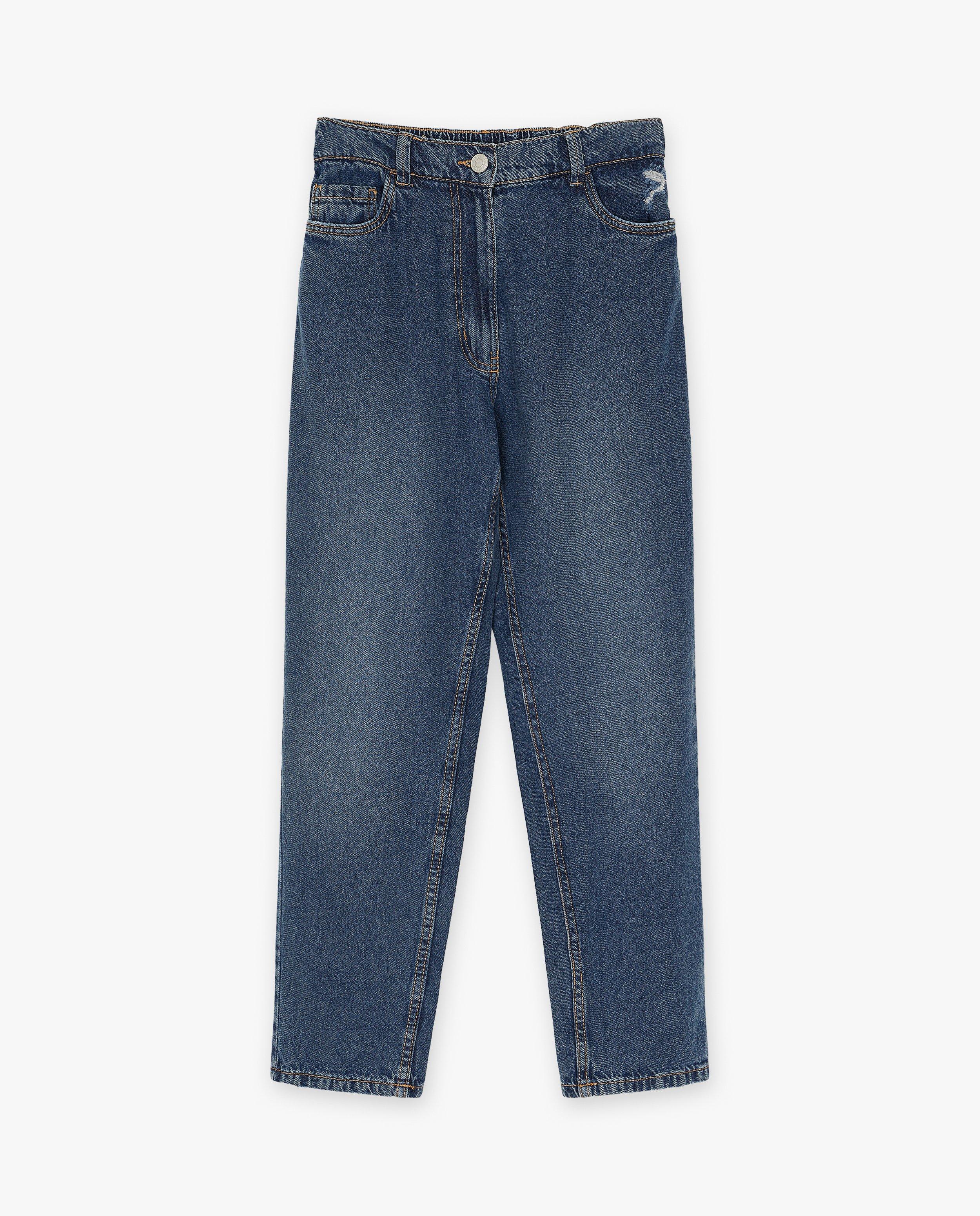Jeans - Jeans bleu, coupe mom
