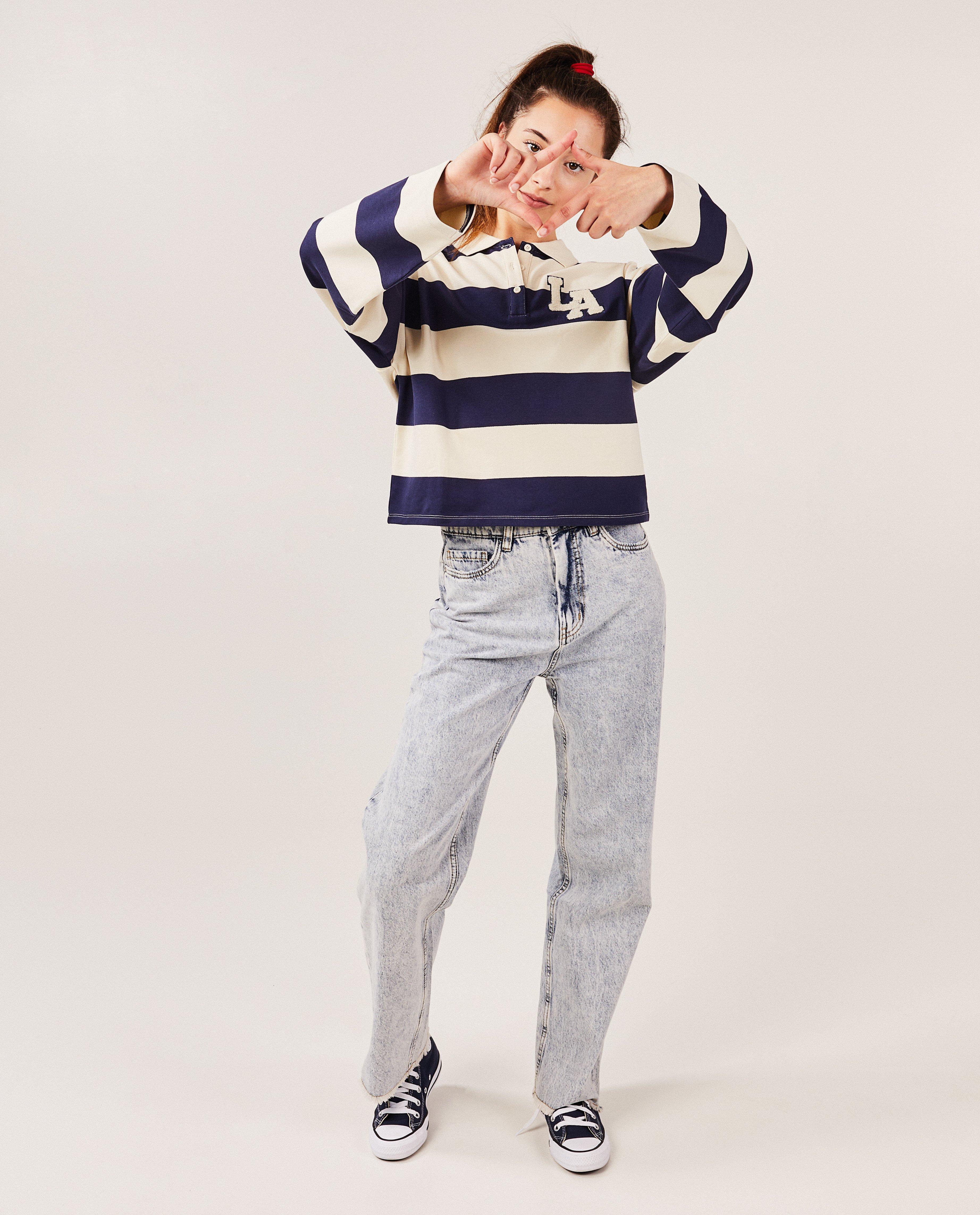 Lichtblauwe jeans, straight fit - null - Groggy