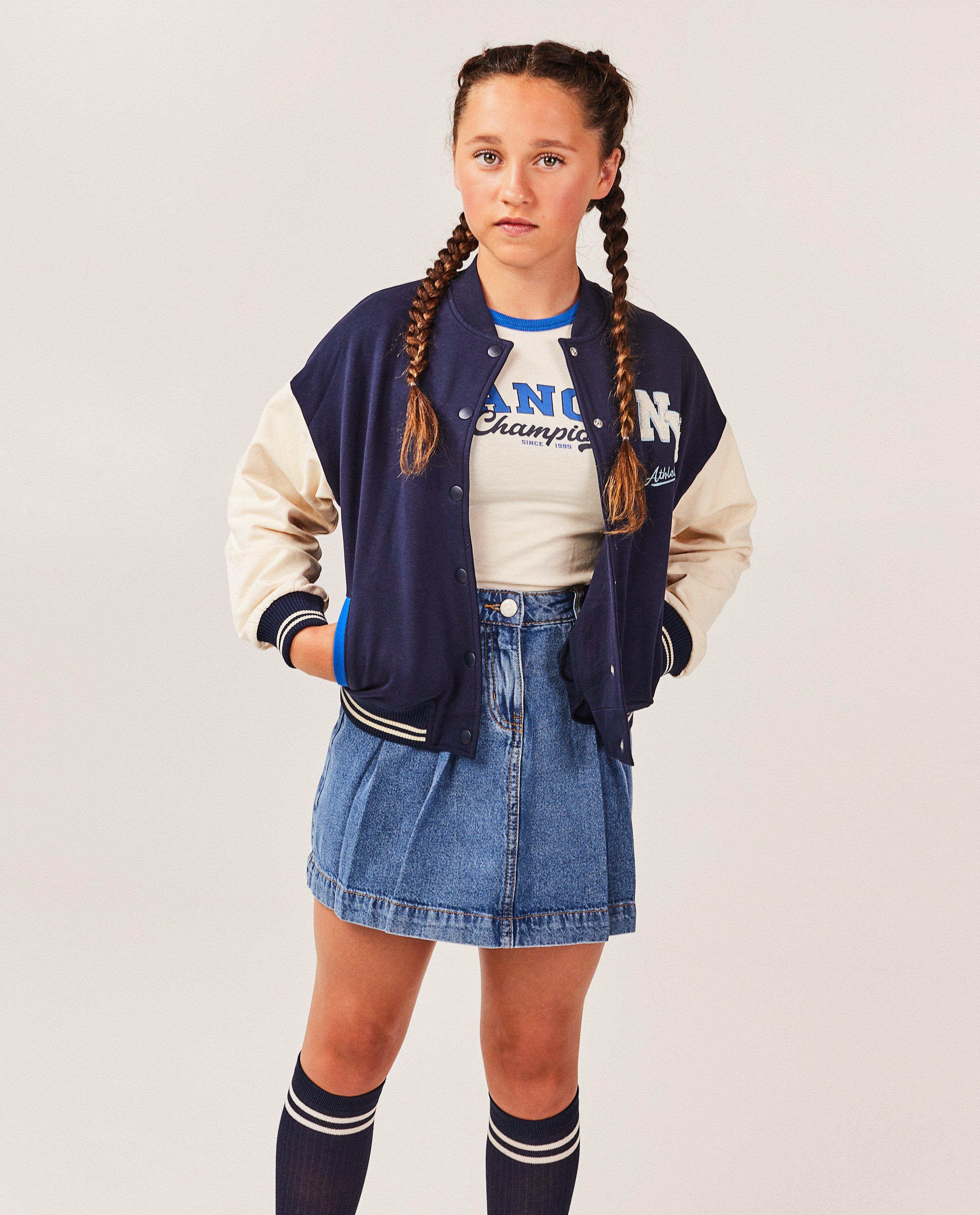 Jeansrok met plooien - null - Fish & Chips