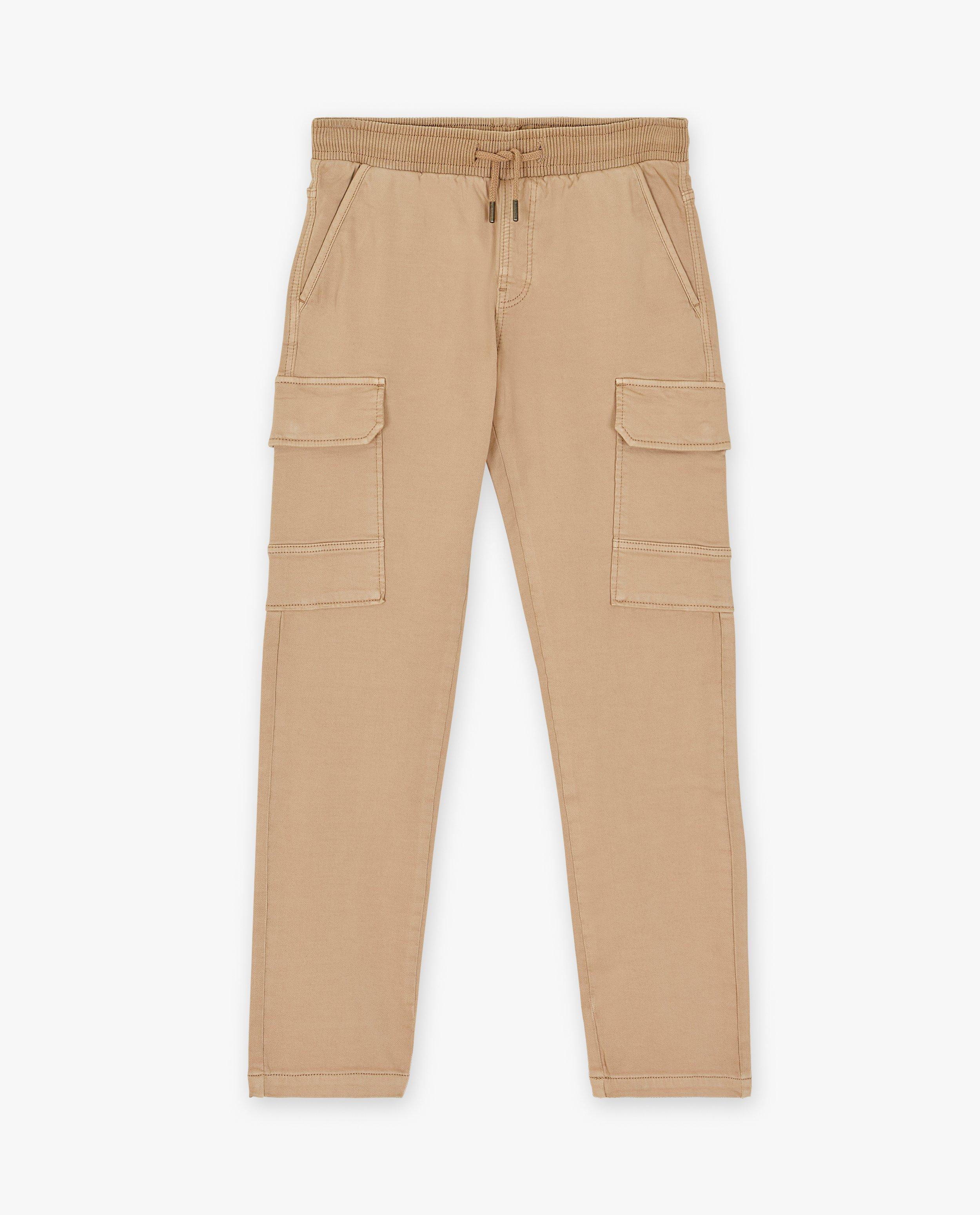 Pantalons - Pantalon beige, coupe cargo