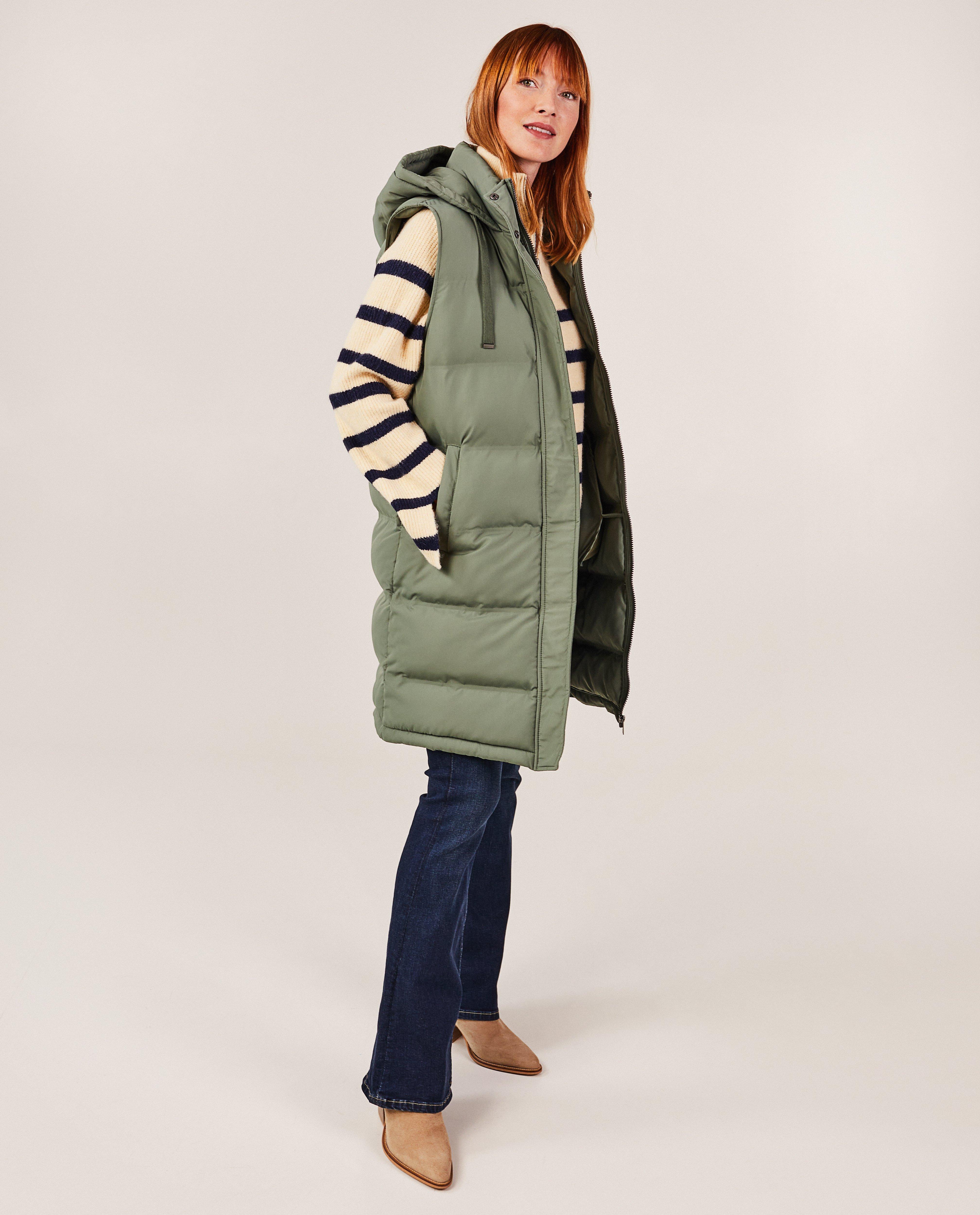 Lange groene bodywarmer - null - Sora