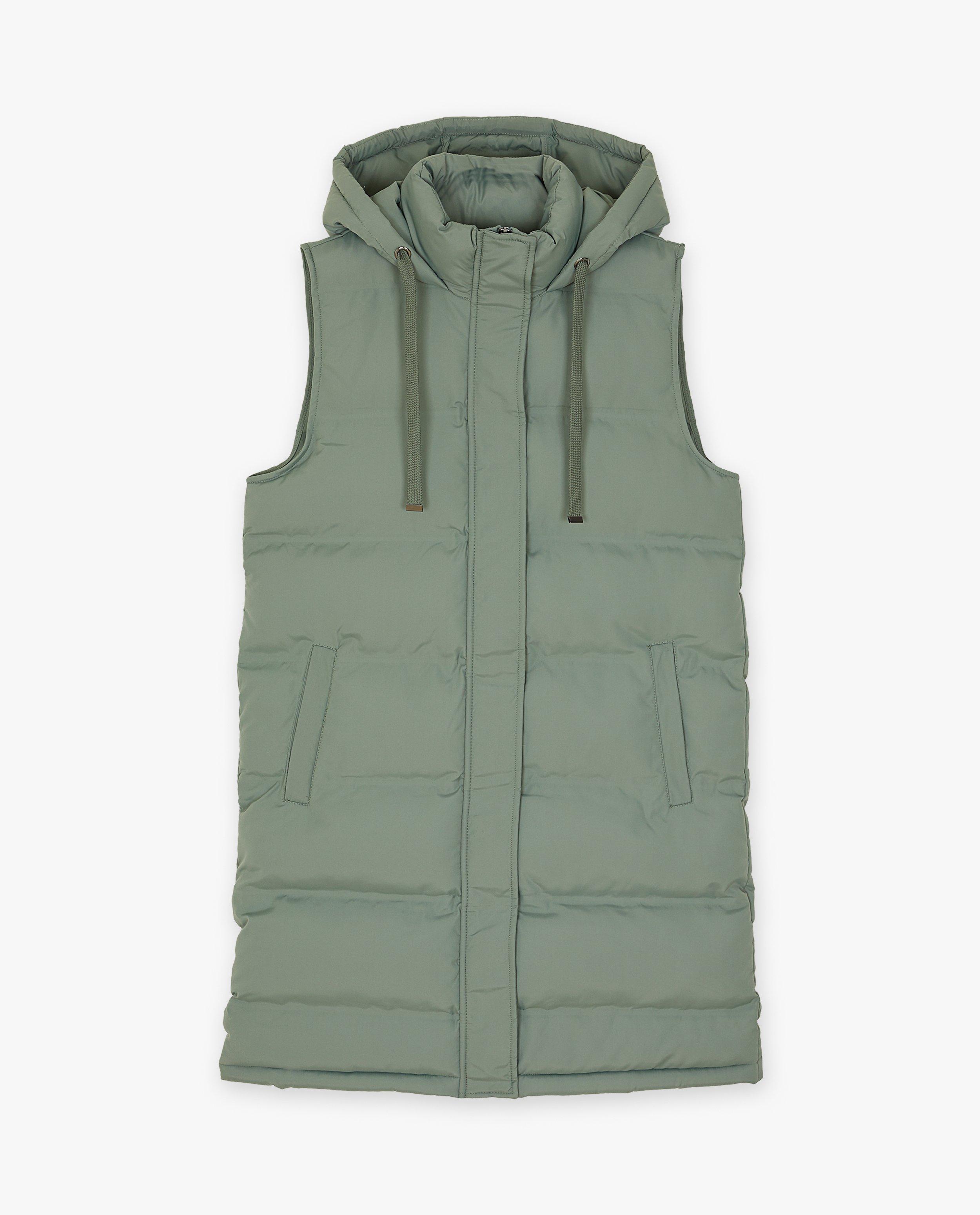 Doudounes - Long bodywarmer vert