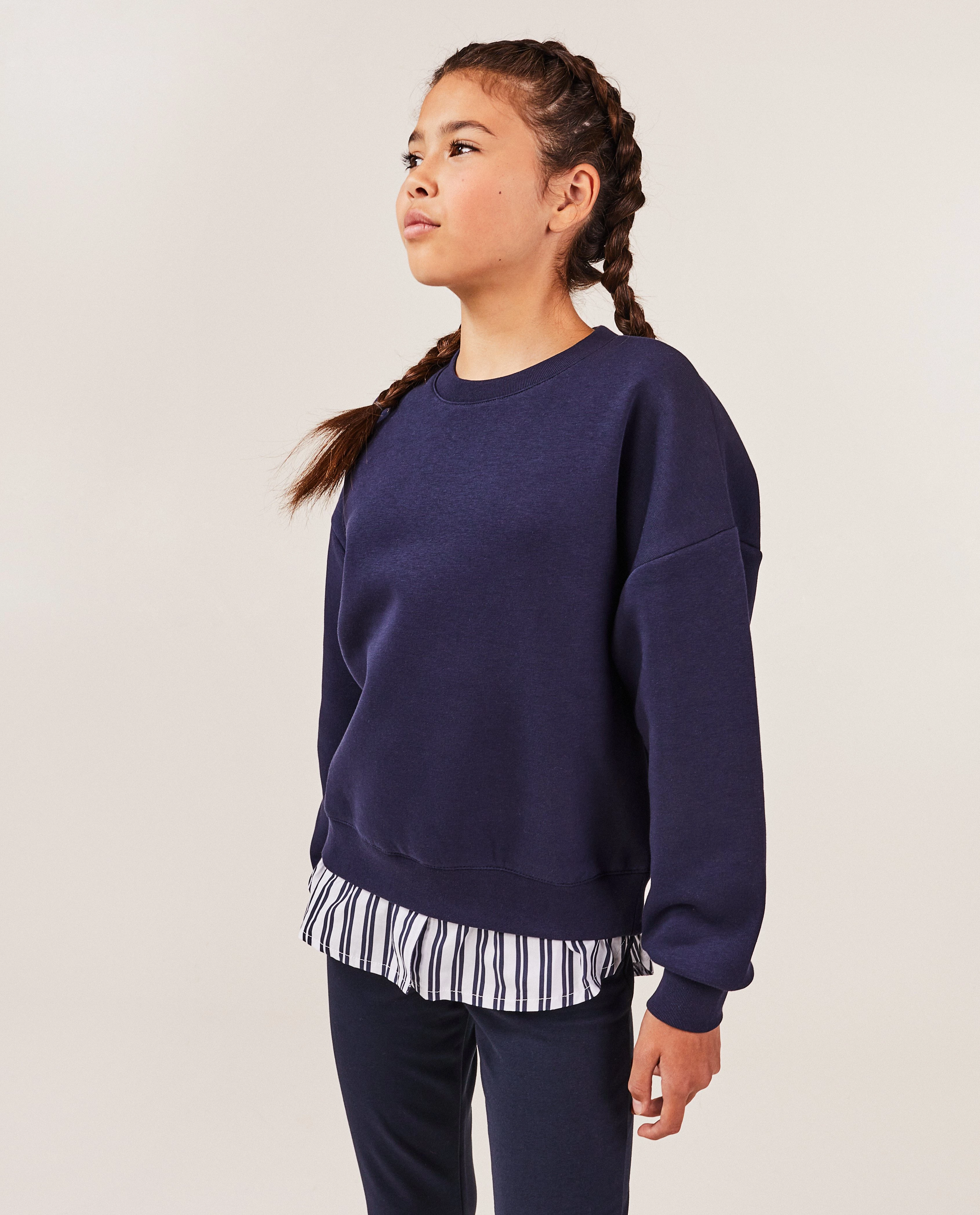 Donkerblauwe sweater
