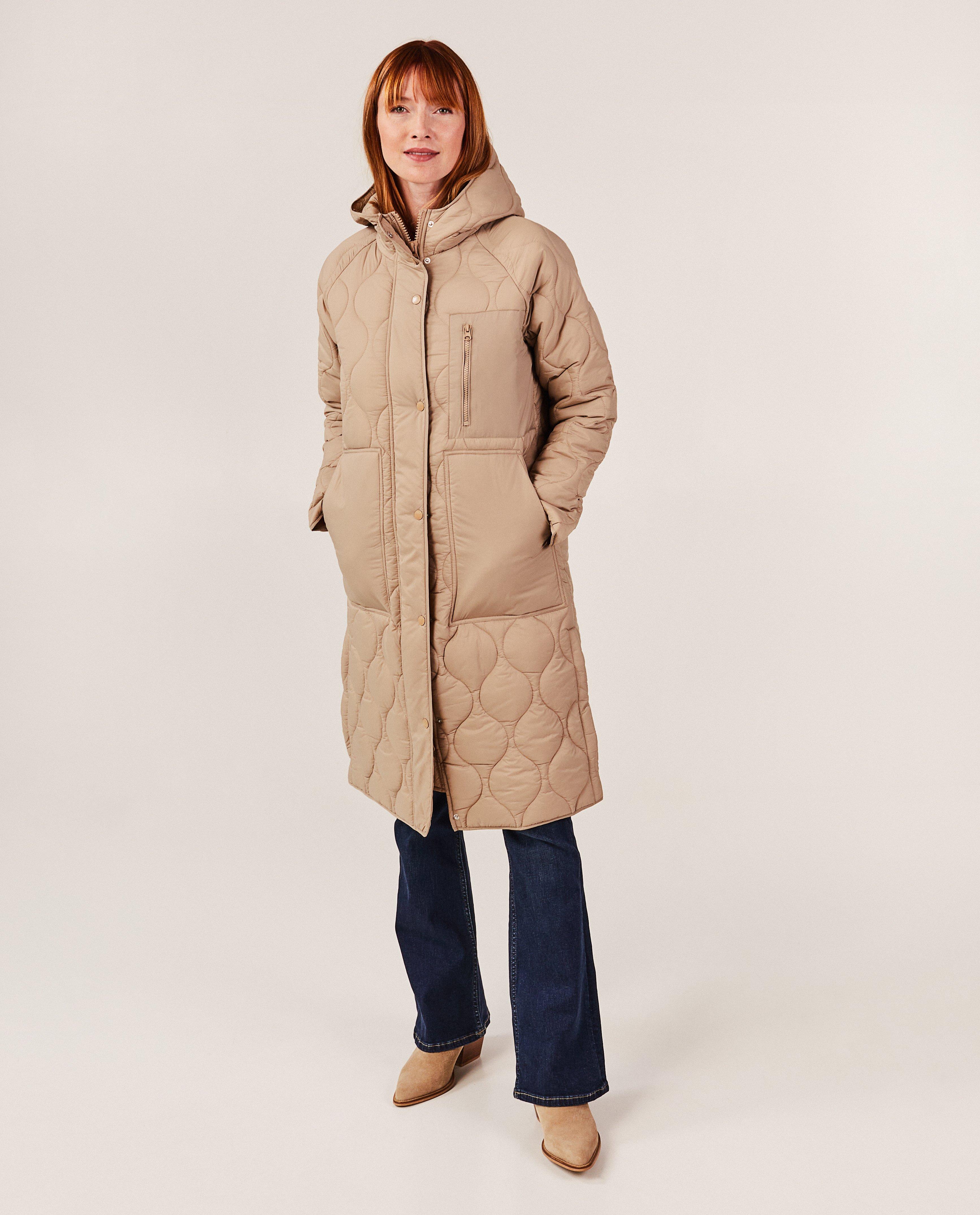 Lange quilted jas - null - Sora