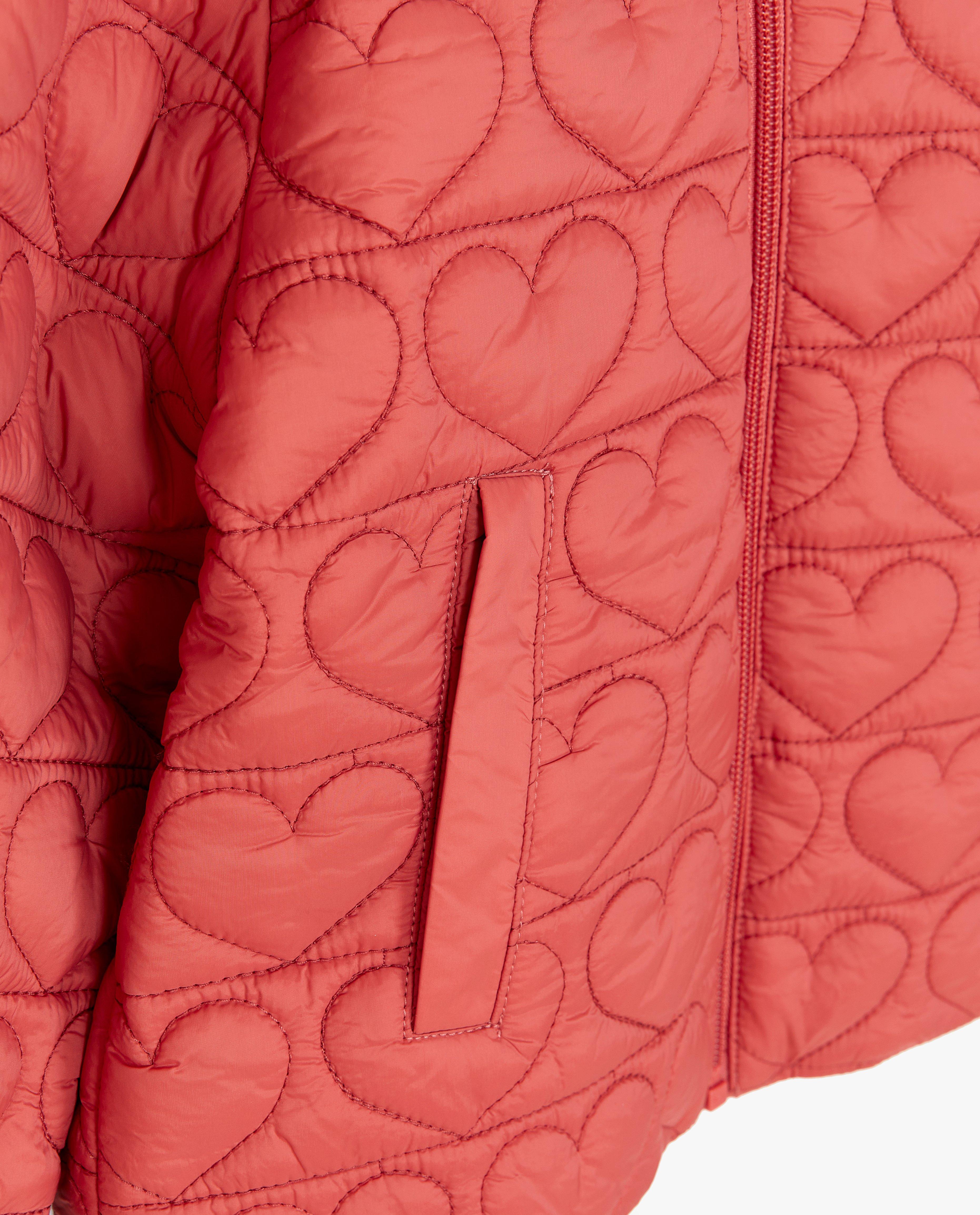 Teddys - Veste avec motif à petits cœurs piqués.