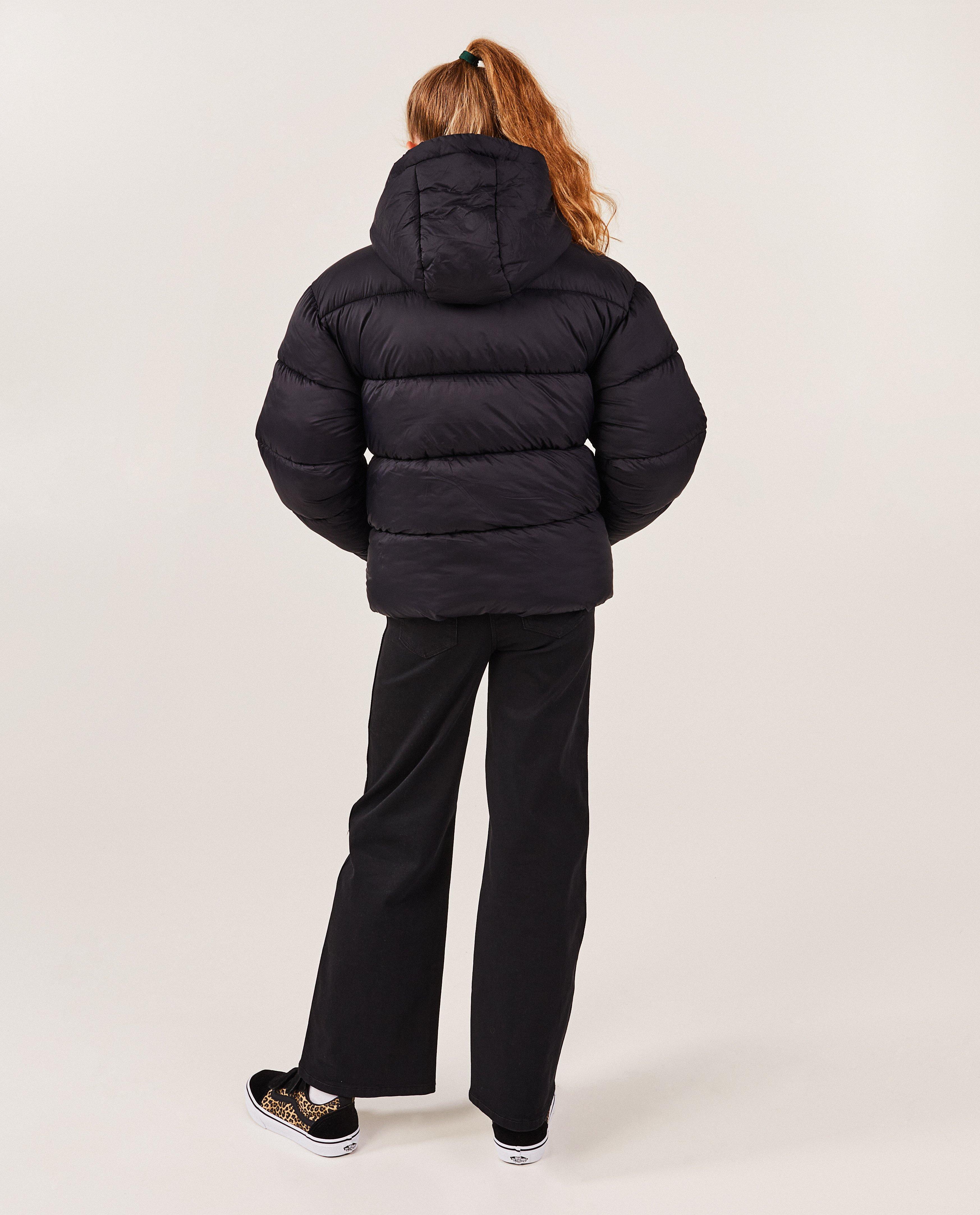 Poncho's en teddy's - Zwarte quilted jas