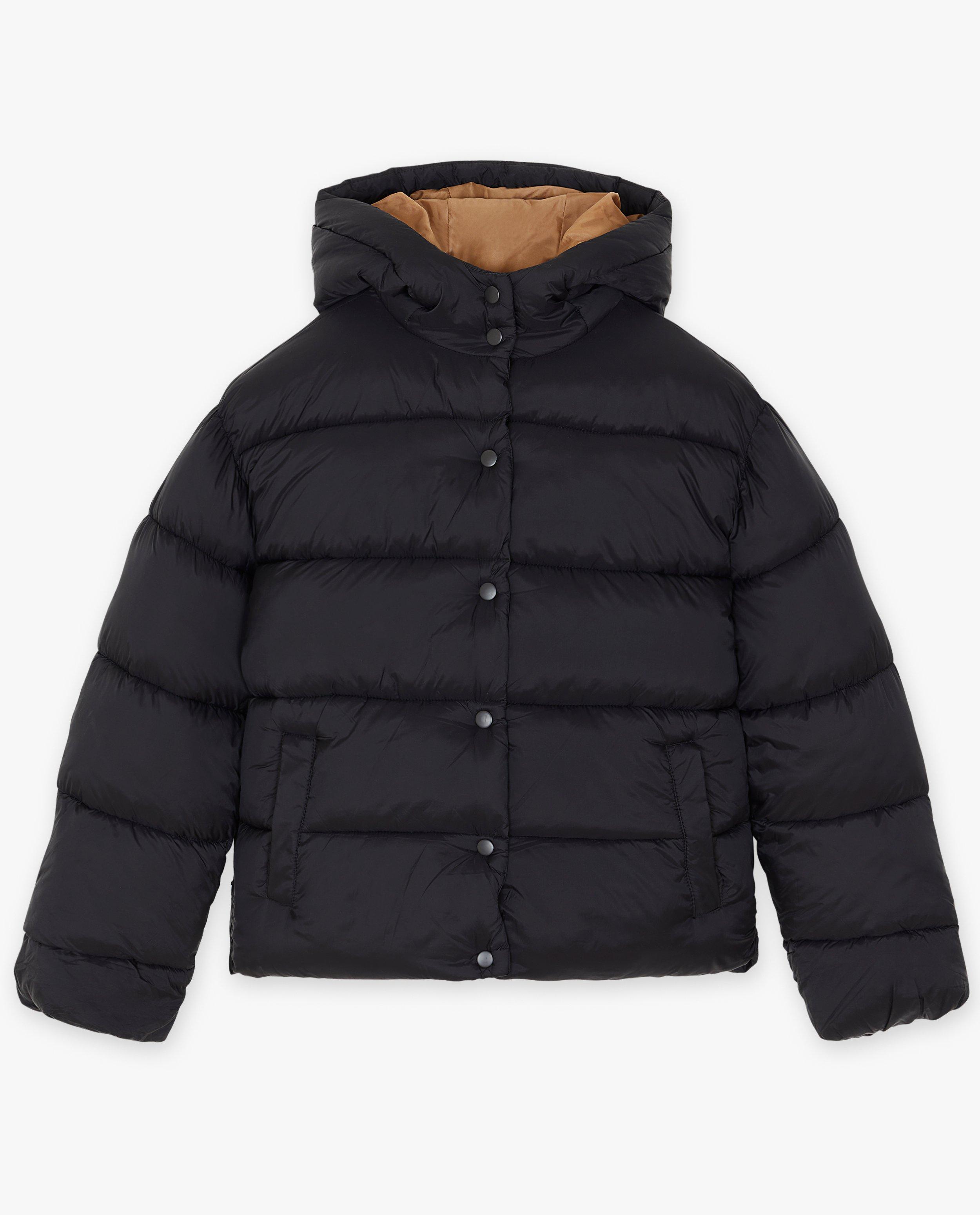 Poncho's en teddy's - Zwarte quilted jas