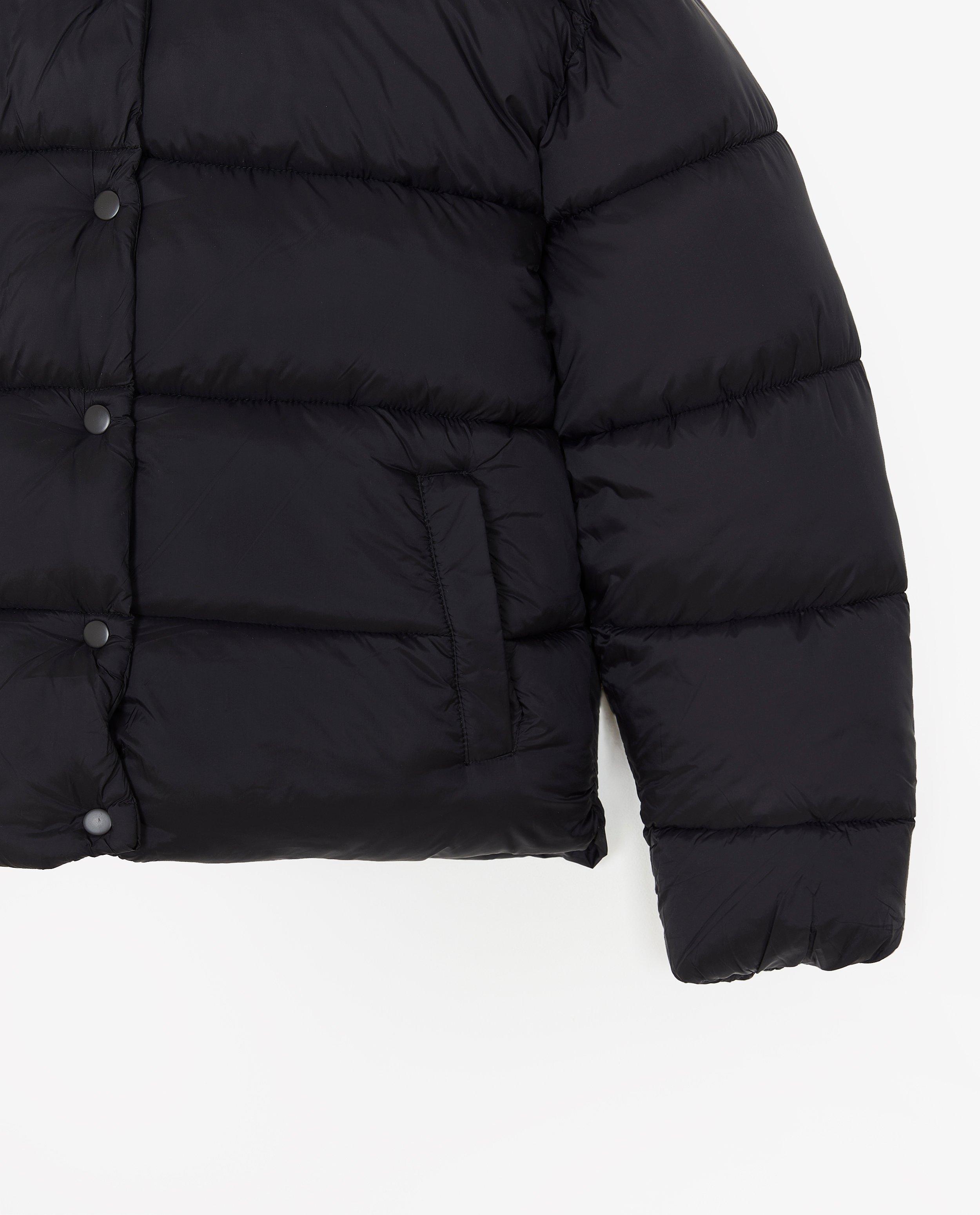 Poncho's en teddy's - Zwarte quilted jas