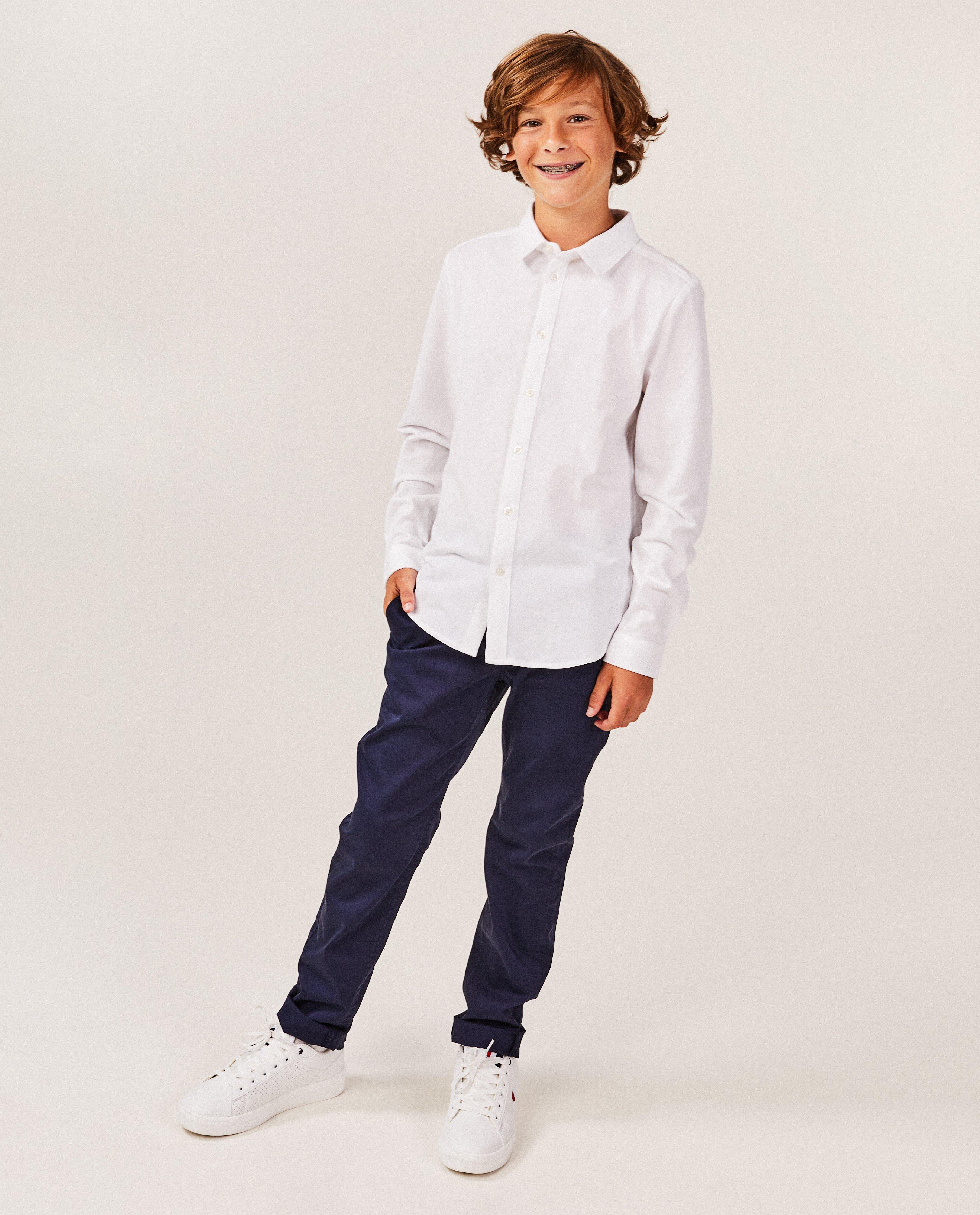 Chemise blanche avec broderie - null - Fish & Chips