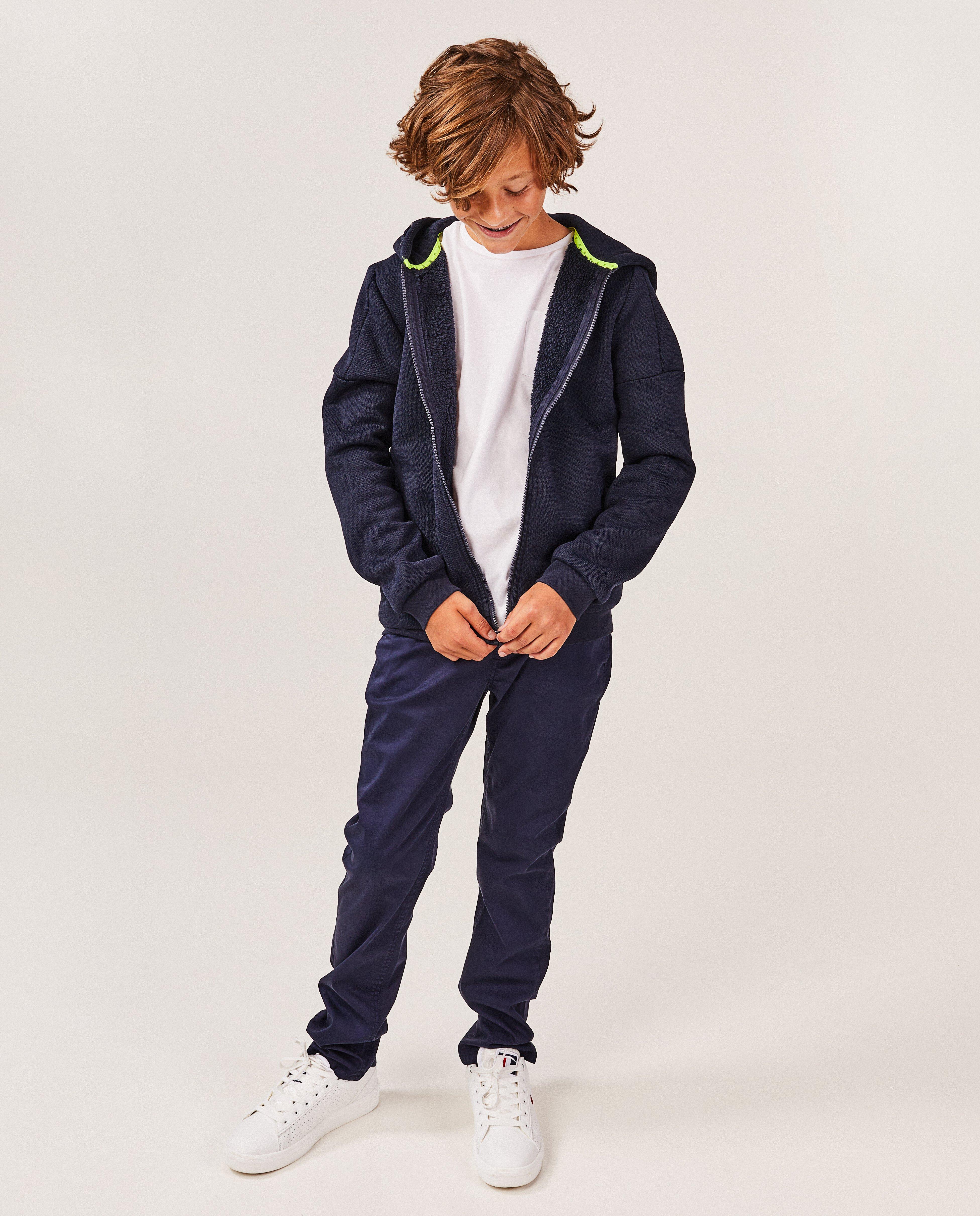 Donkerblauw vest met teddy voering - null - Fish & Chips