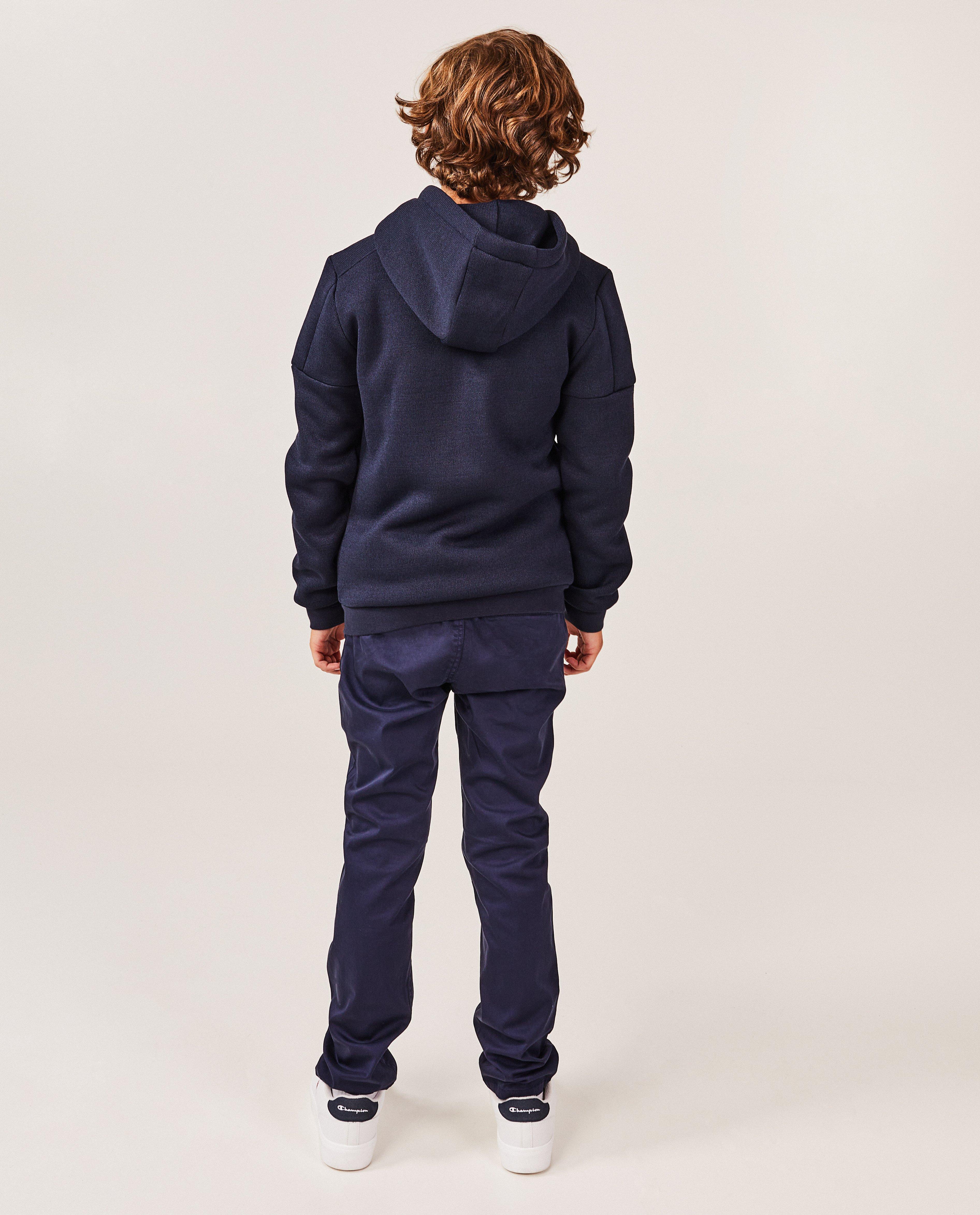 Cardigan - Donkerblauw vest met teddy voering