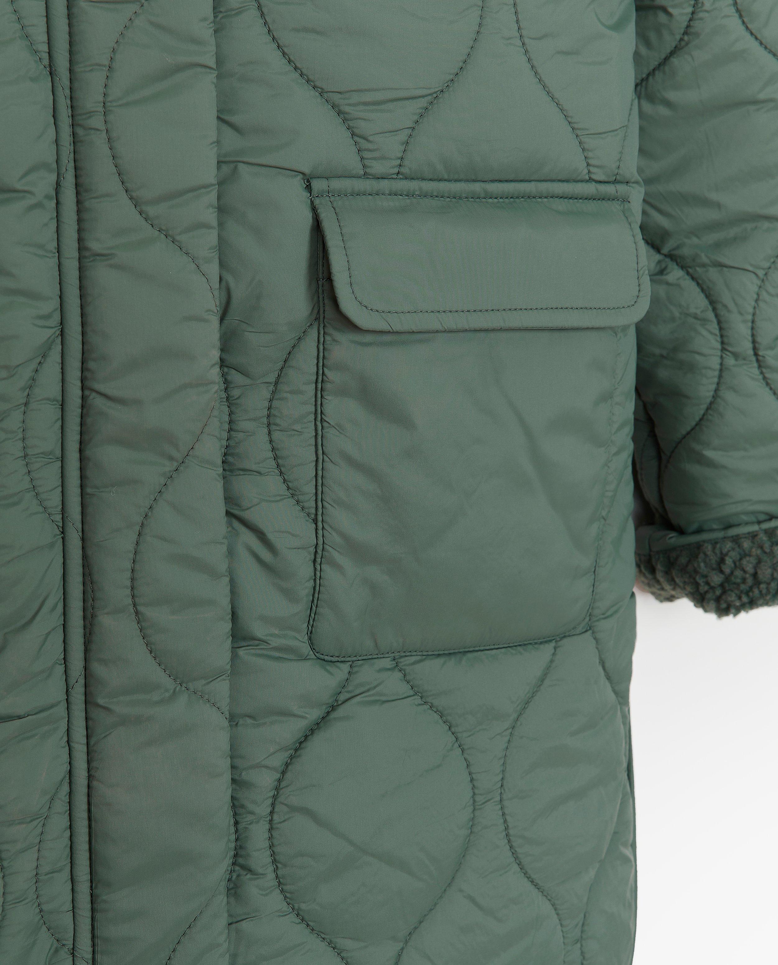Poncho's en teddy's - Groene quilted jas