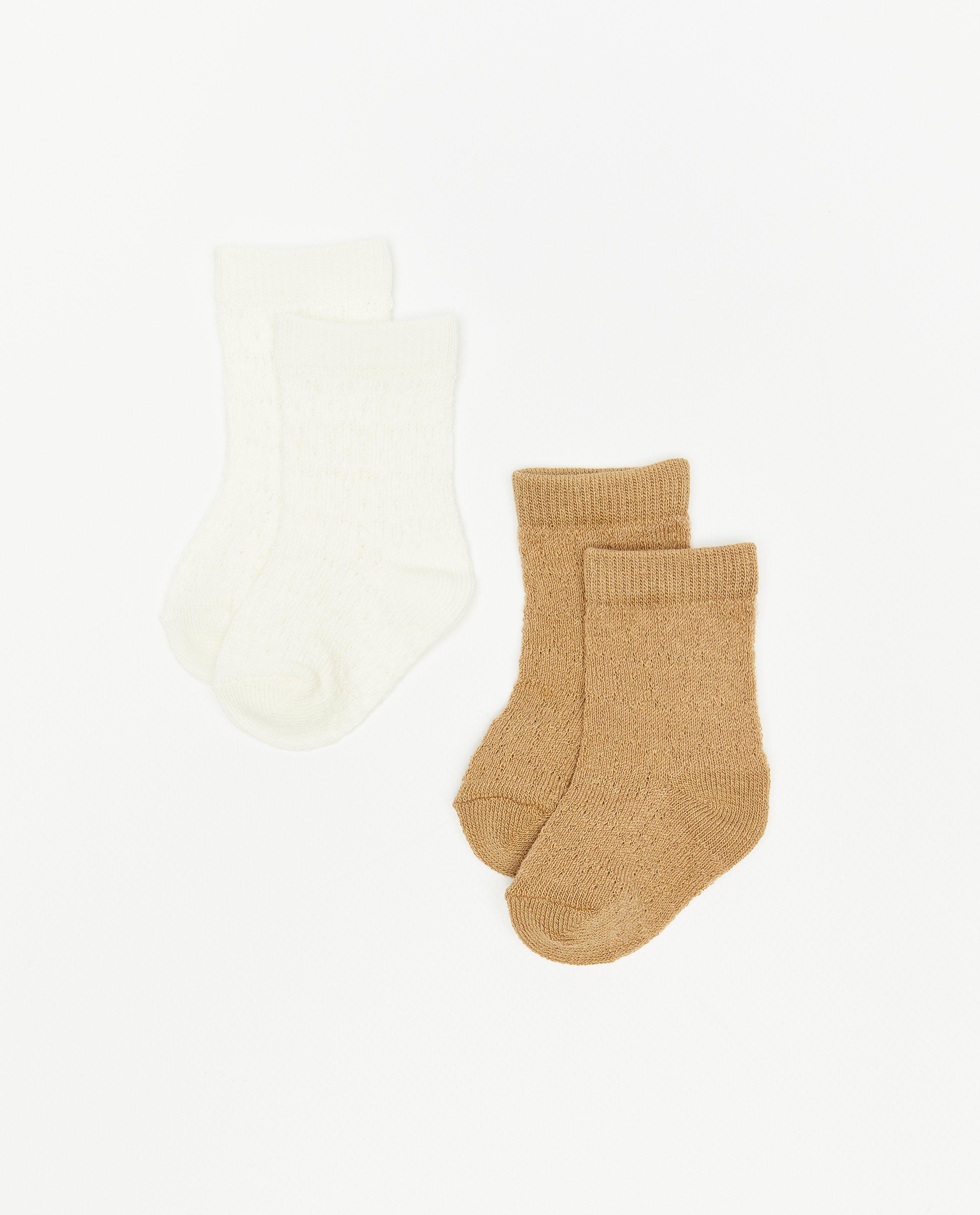Lot de 2 paires de chaussettes pour bébés - null - Newborn 50-68
