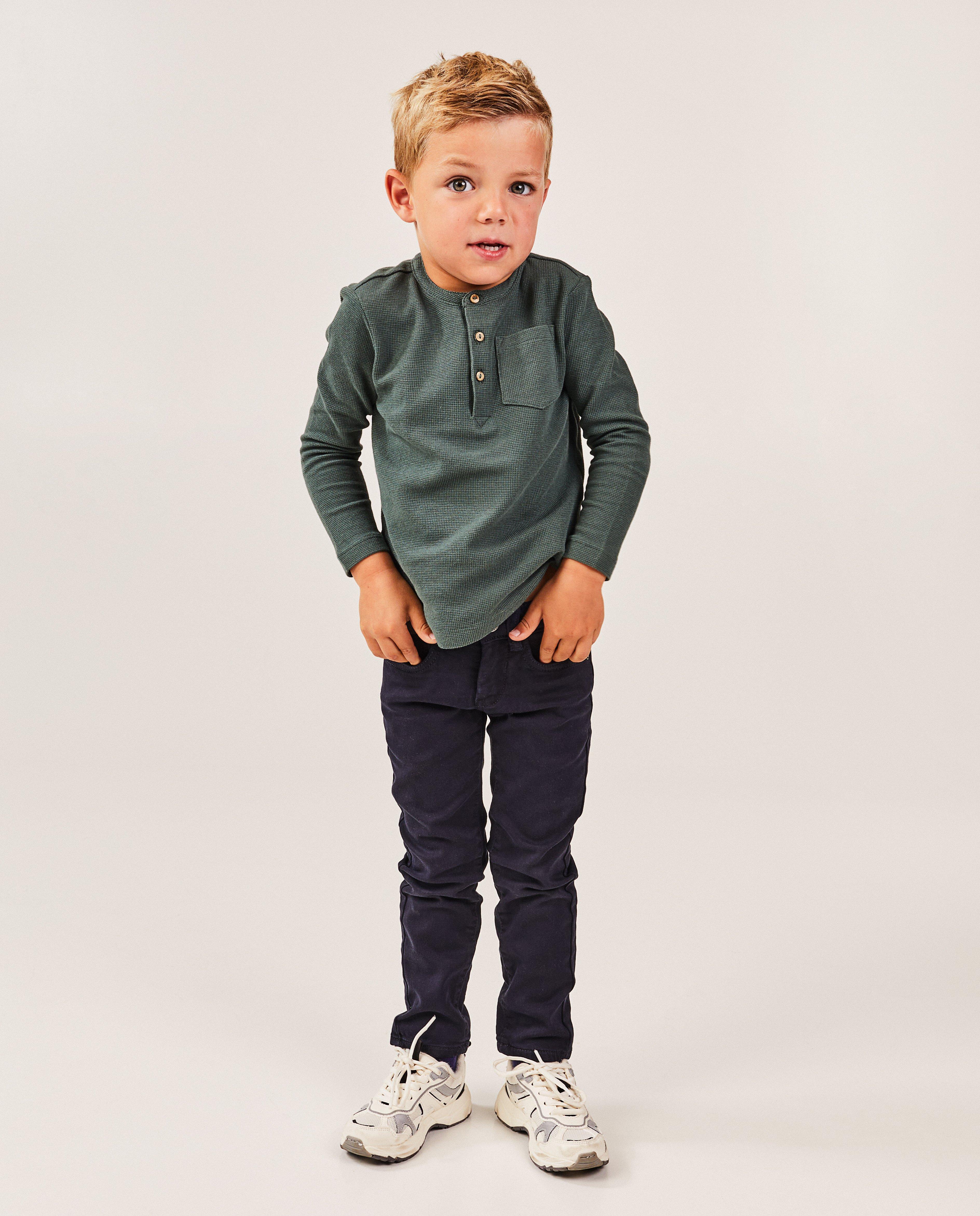 Pantalon bleu foncé, slim fit - null - Kidz Nation