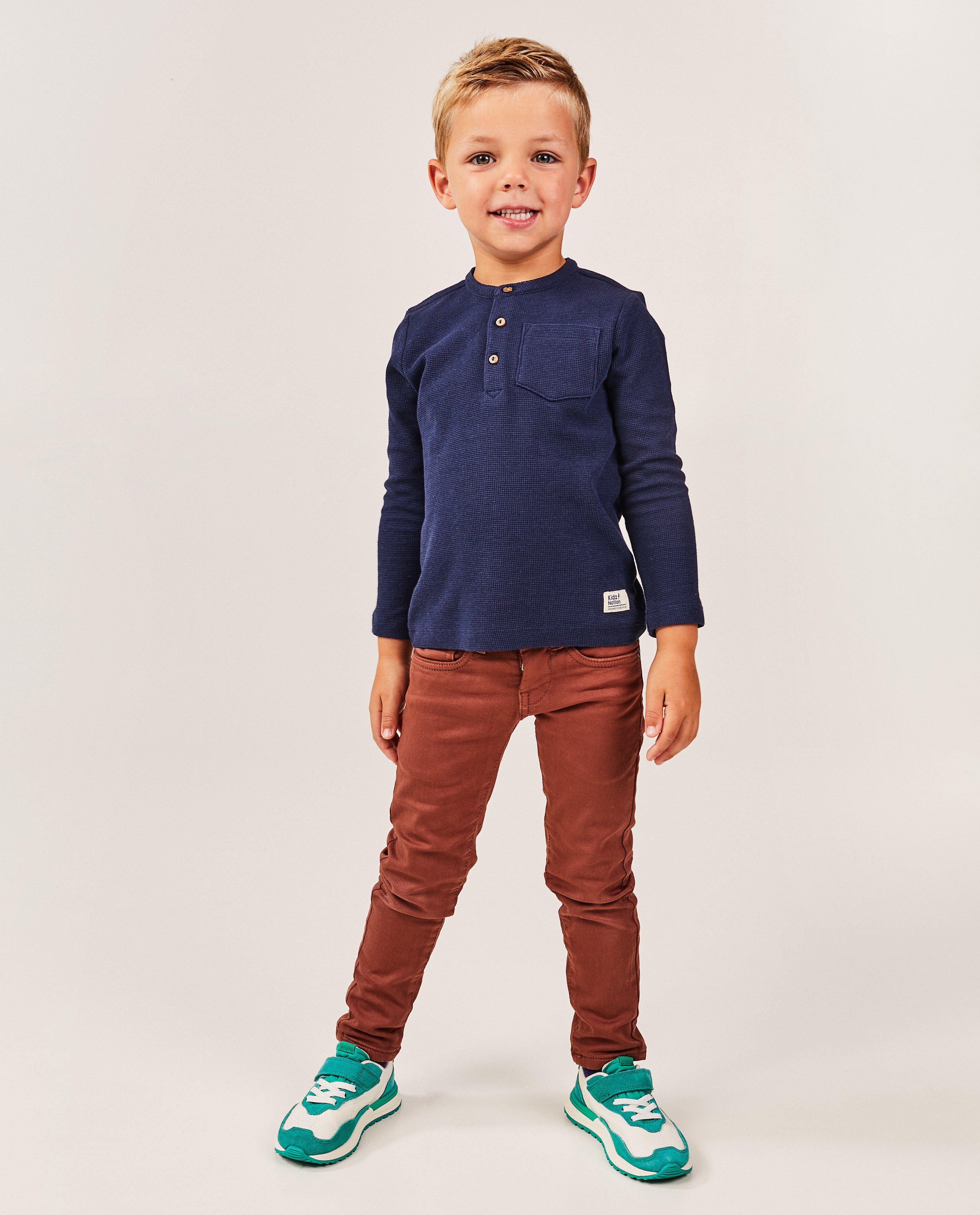 Broeken - Donkerblauwe broek, slim fit