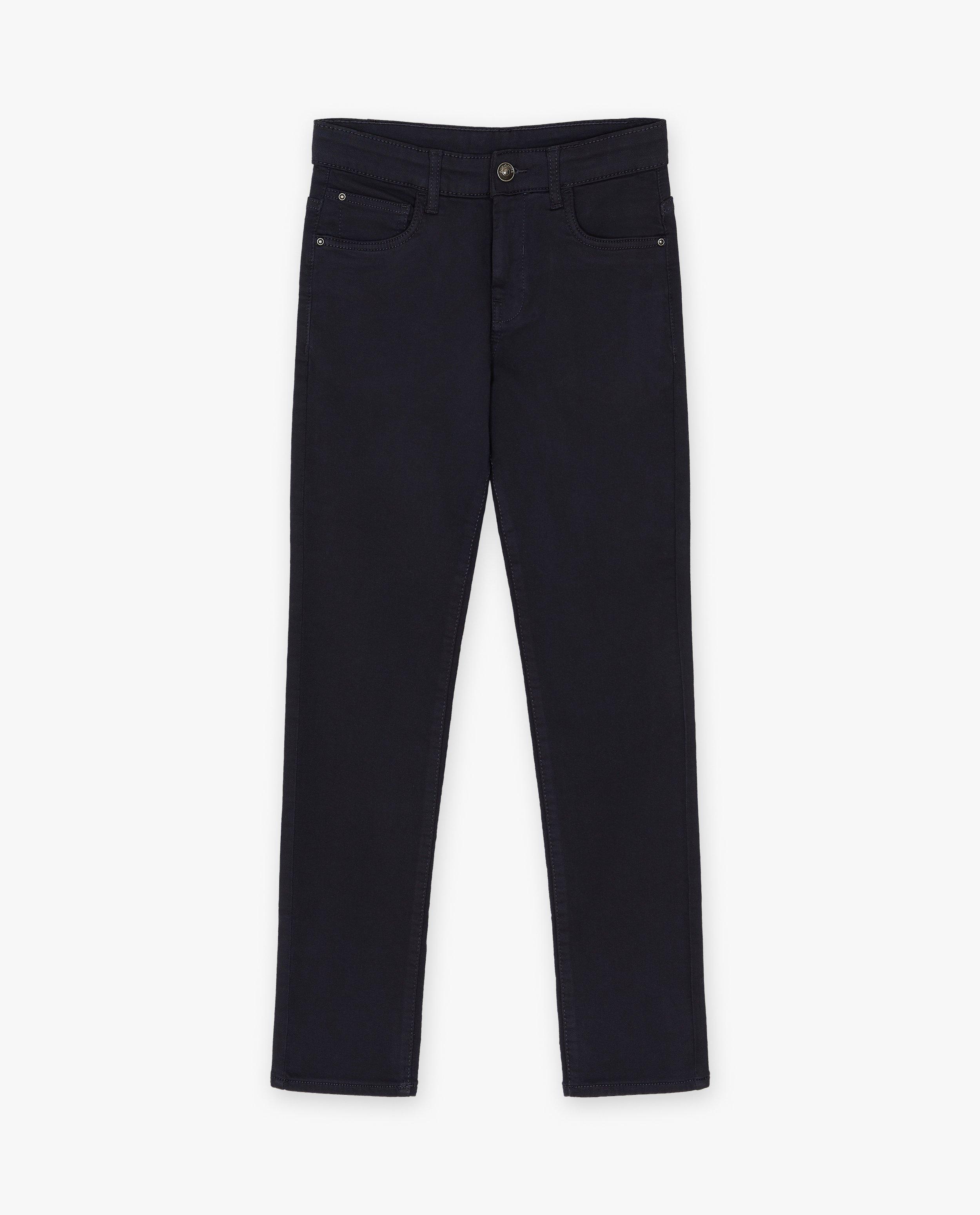 Broeken - Donkerblauwe broek, slim fit