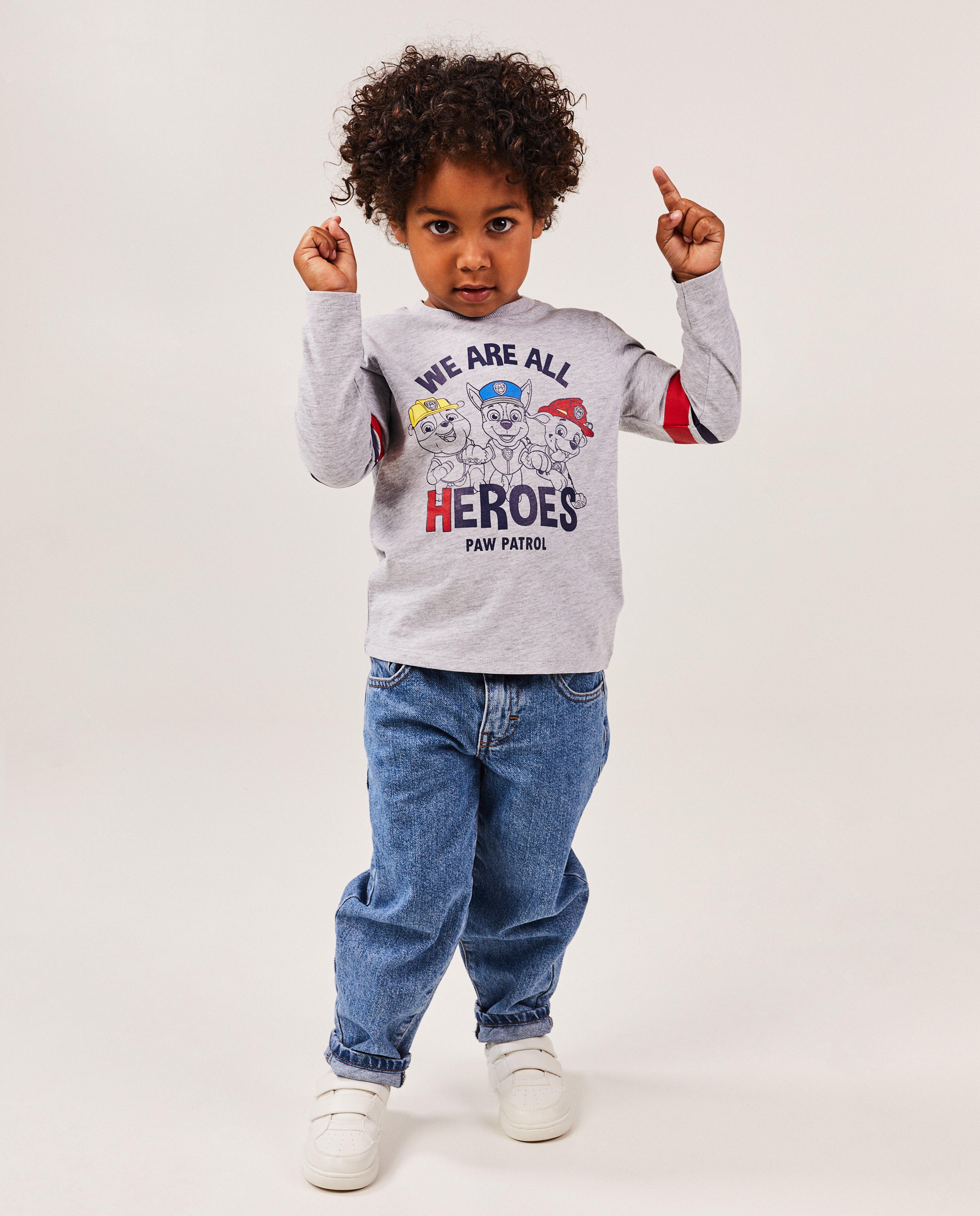 Grijze longsleeve met PAW Patrol-print - null - Paw Patrol