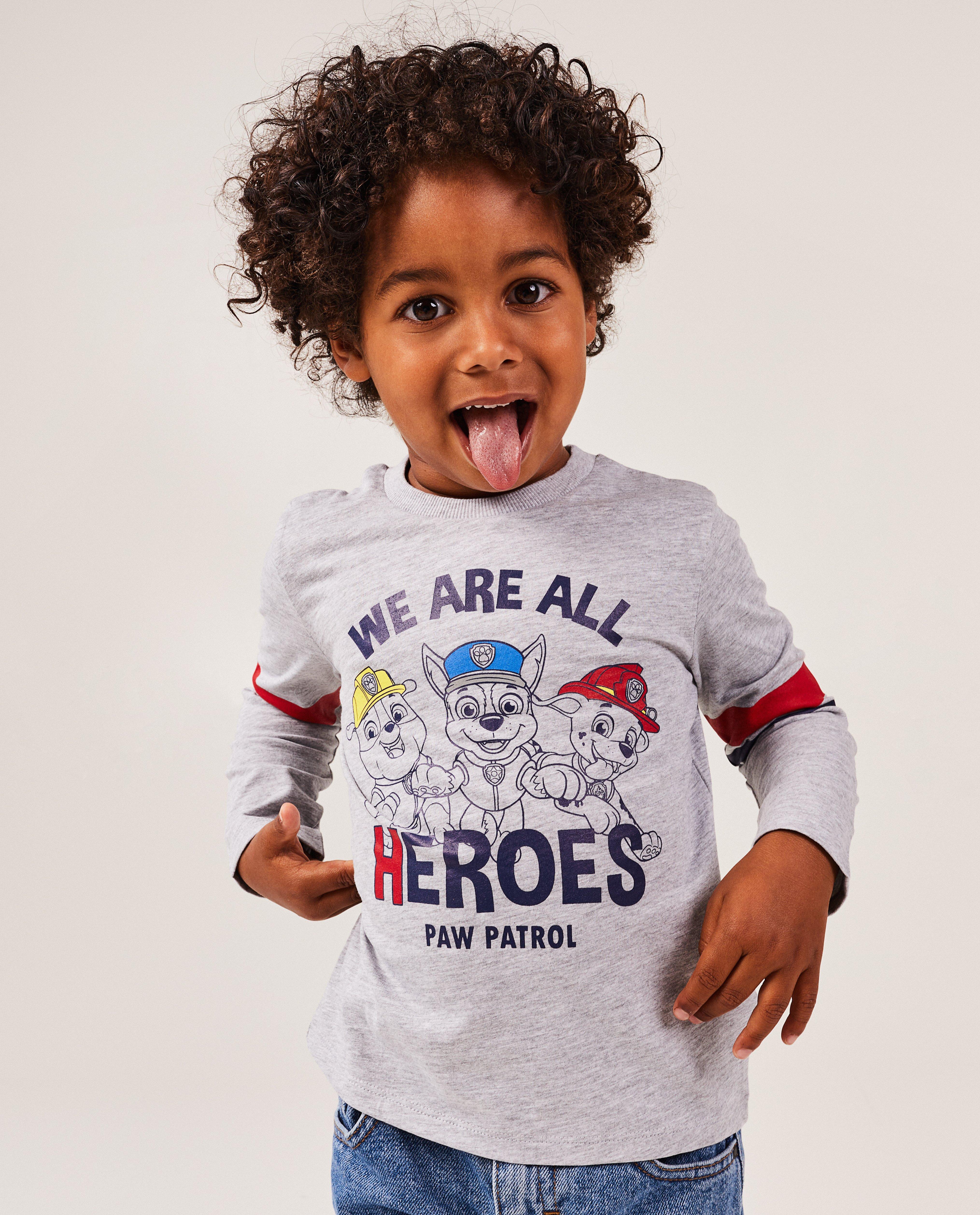 T-shirts - Grijze longsleeve met PAW Patrol-print