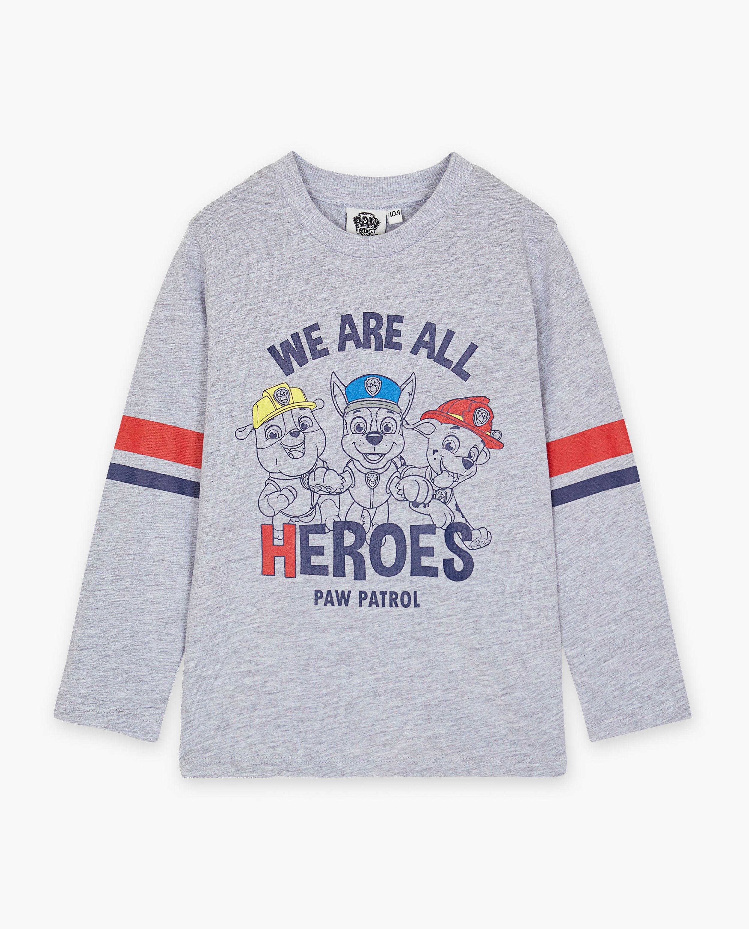 T-shirts - Grijze longsleeve met PAW Patrol-print