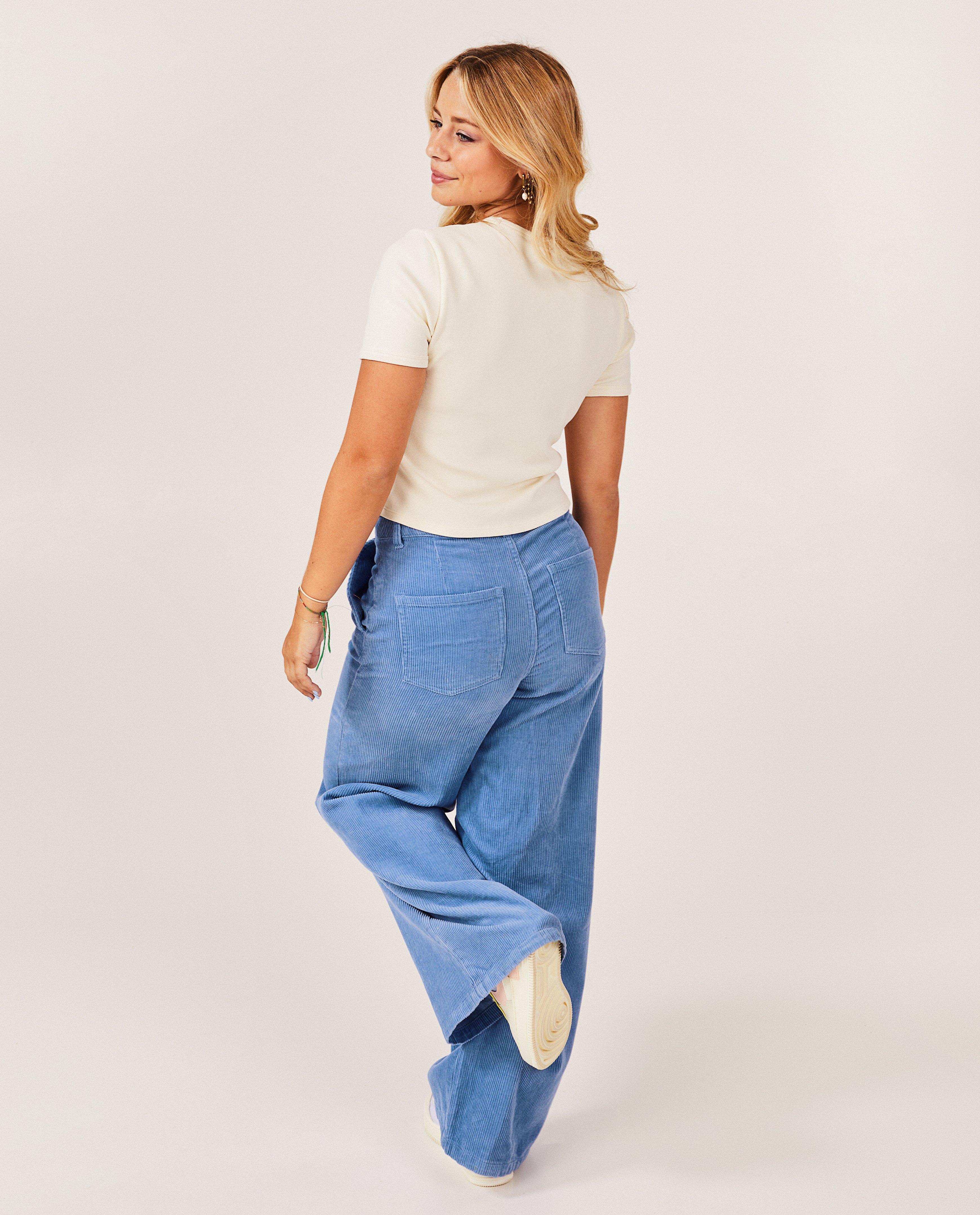 T-shirts - Offwhite T-shirt met rib