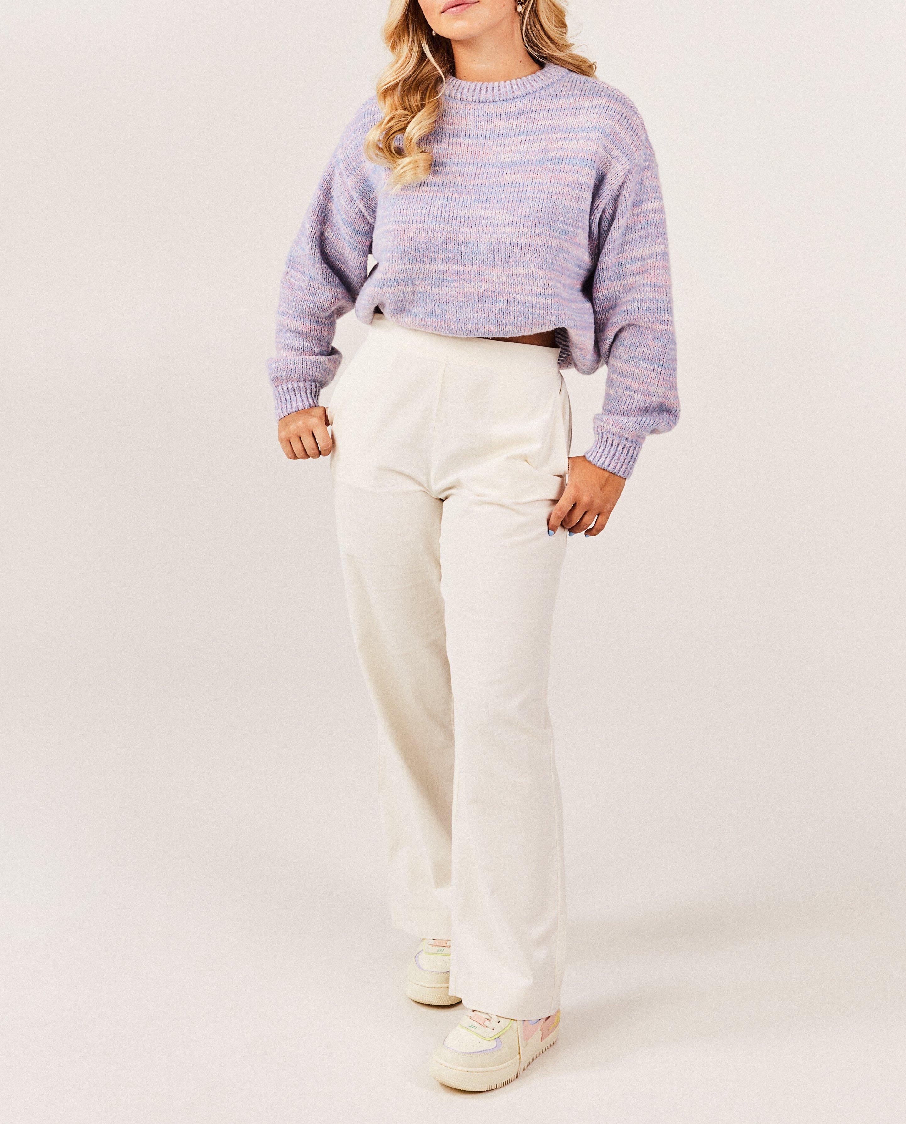 Pantalon écru en velours côtelé - null - Steffi Mercie