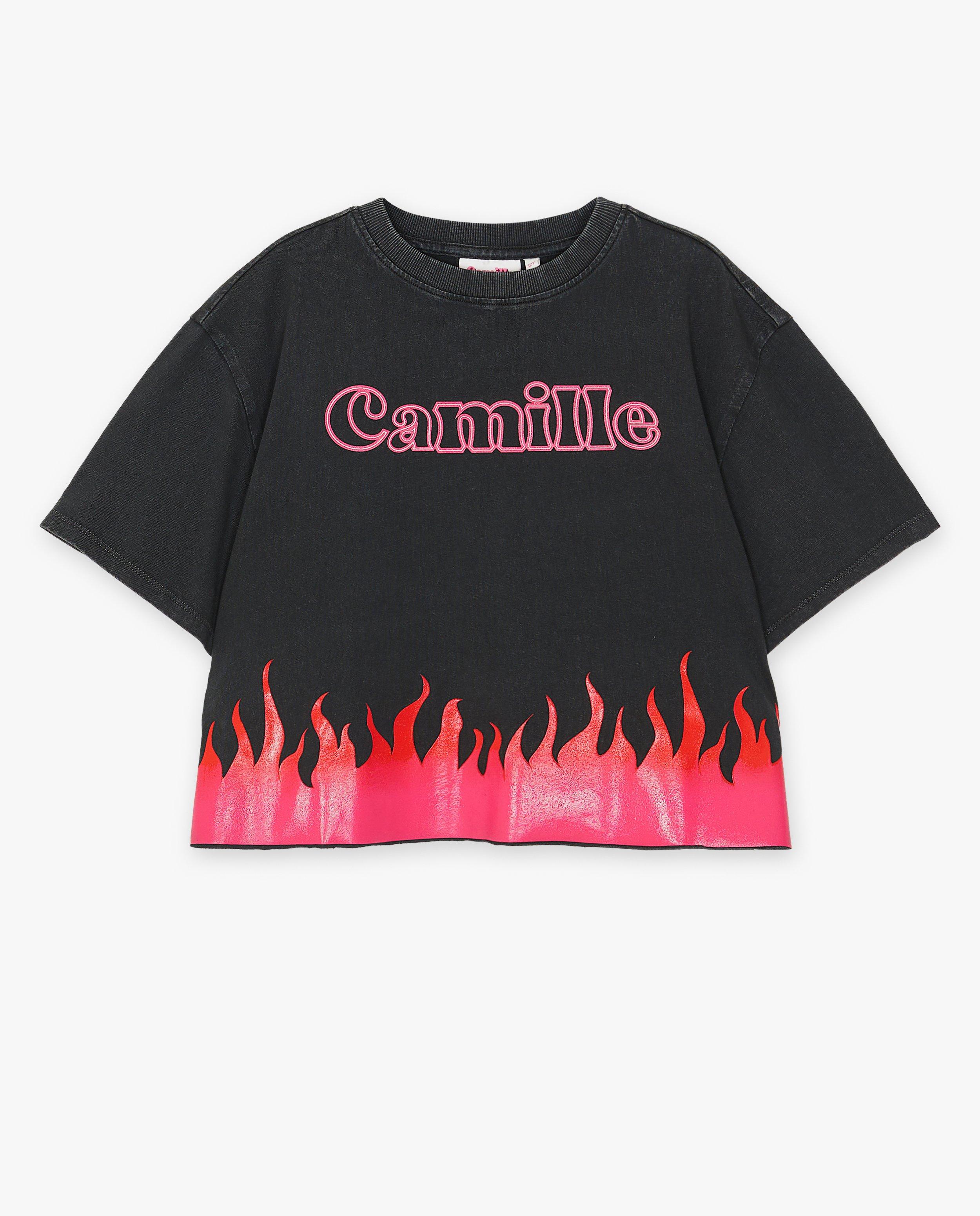 T-shirts - T-shirt Camille, cropped fit, 4-14 jaar