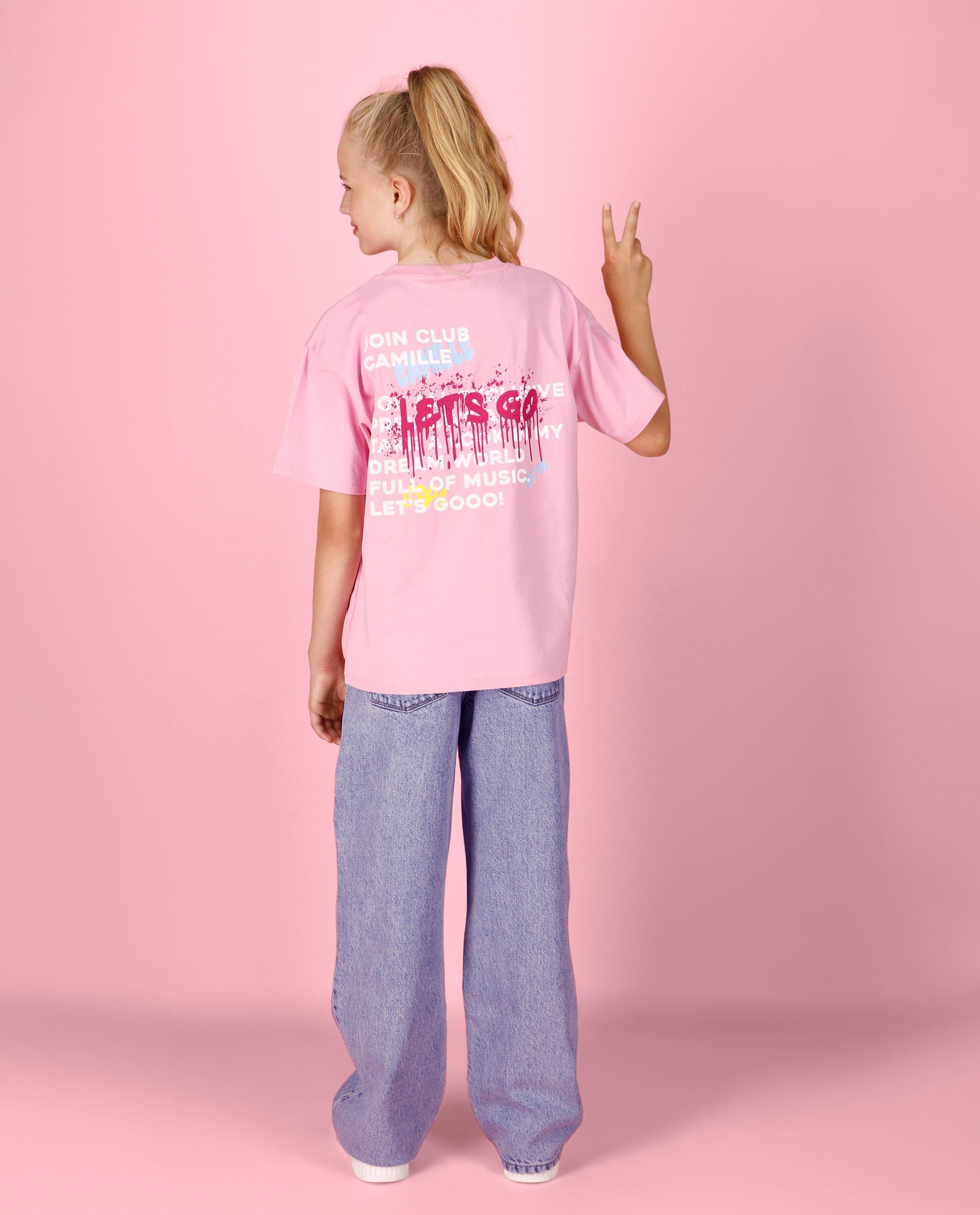 T-shirts - Unisex T-shirt met opschrift, 4-14 jaar