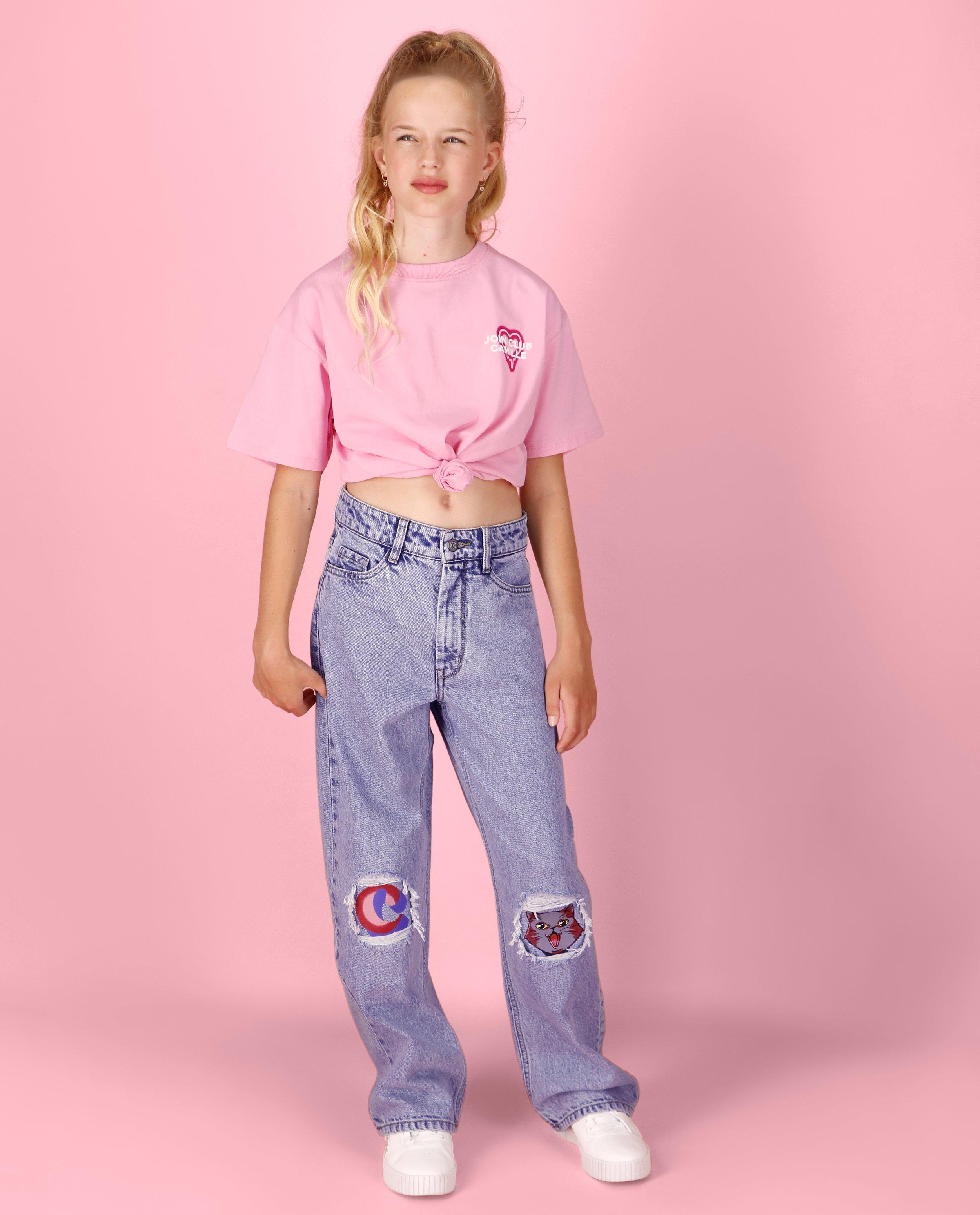T-shirts - Unisex T-shirt met opschrift, 4-14 jaar