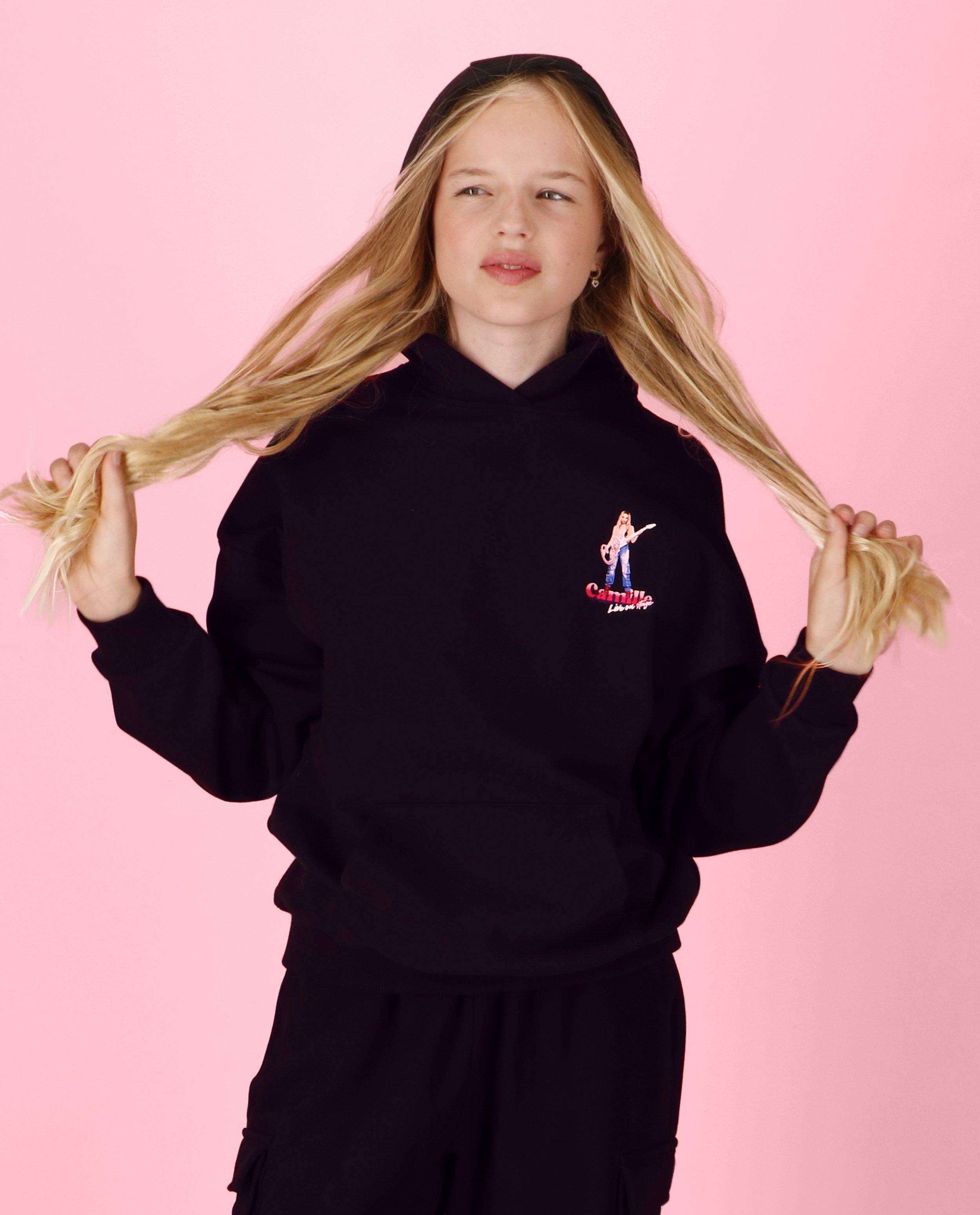 Unisex hoodie met print, 4-14 jaar - null - CAMILLE