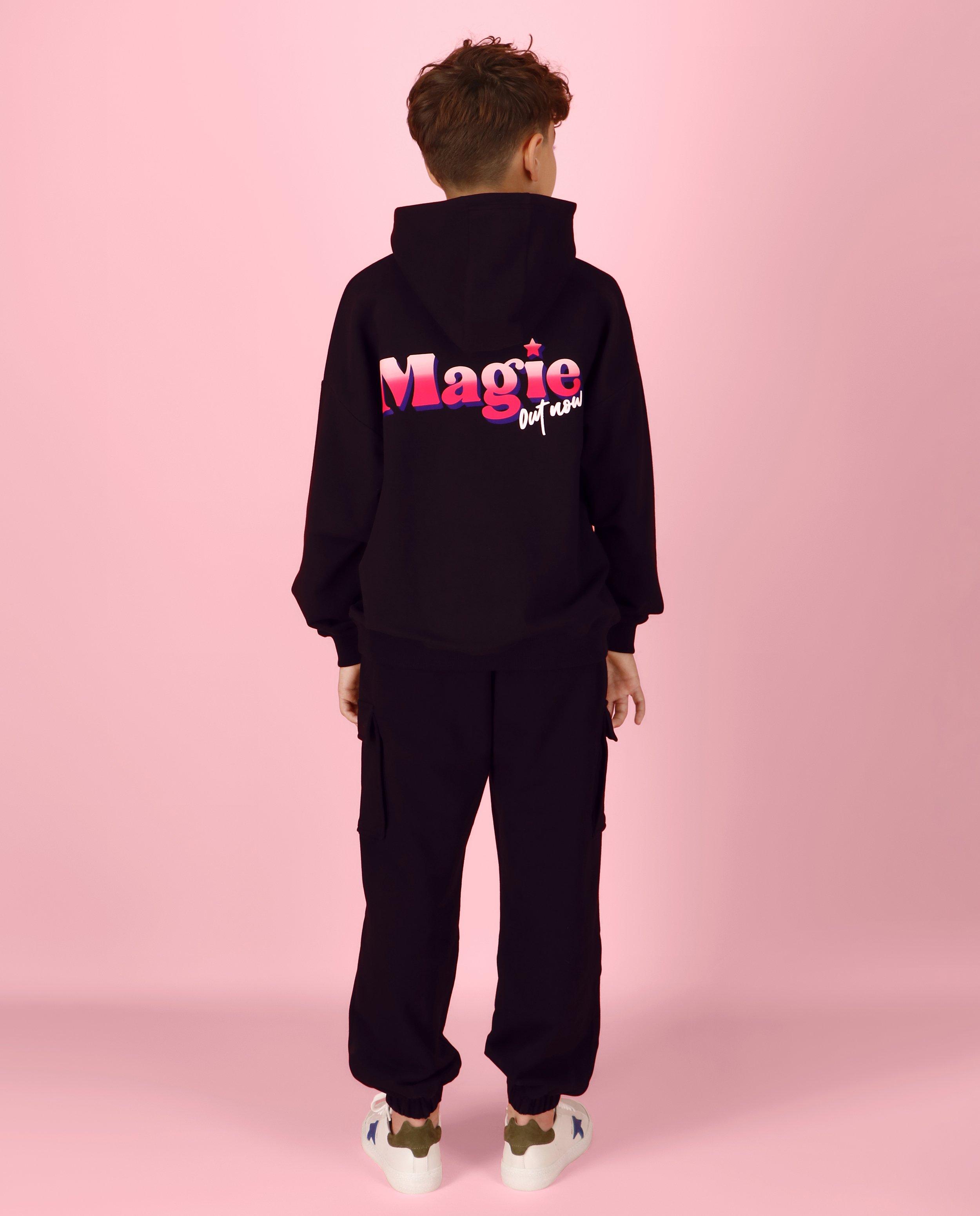 Sweaters - Unisex hoodie met print, 4-14 jaar