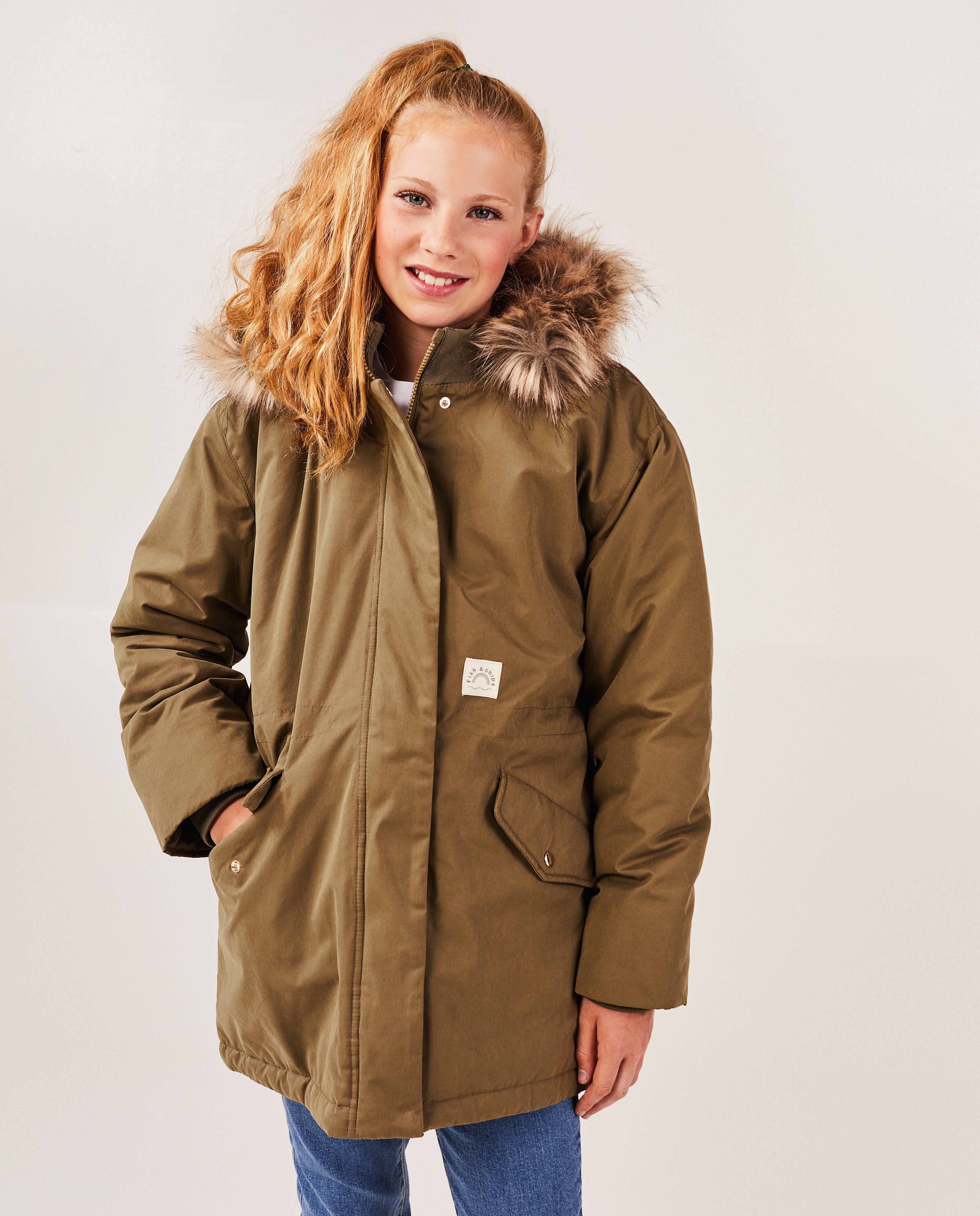 Parka's - Groene jas, 7-14 jaar