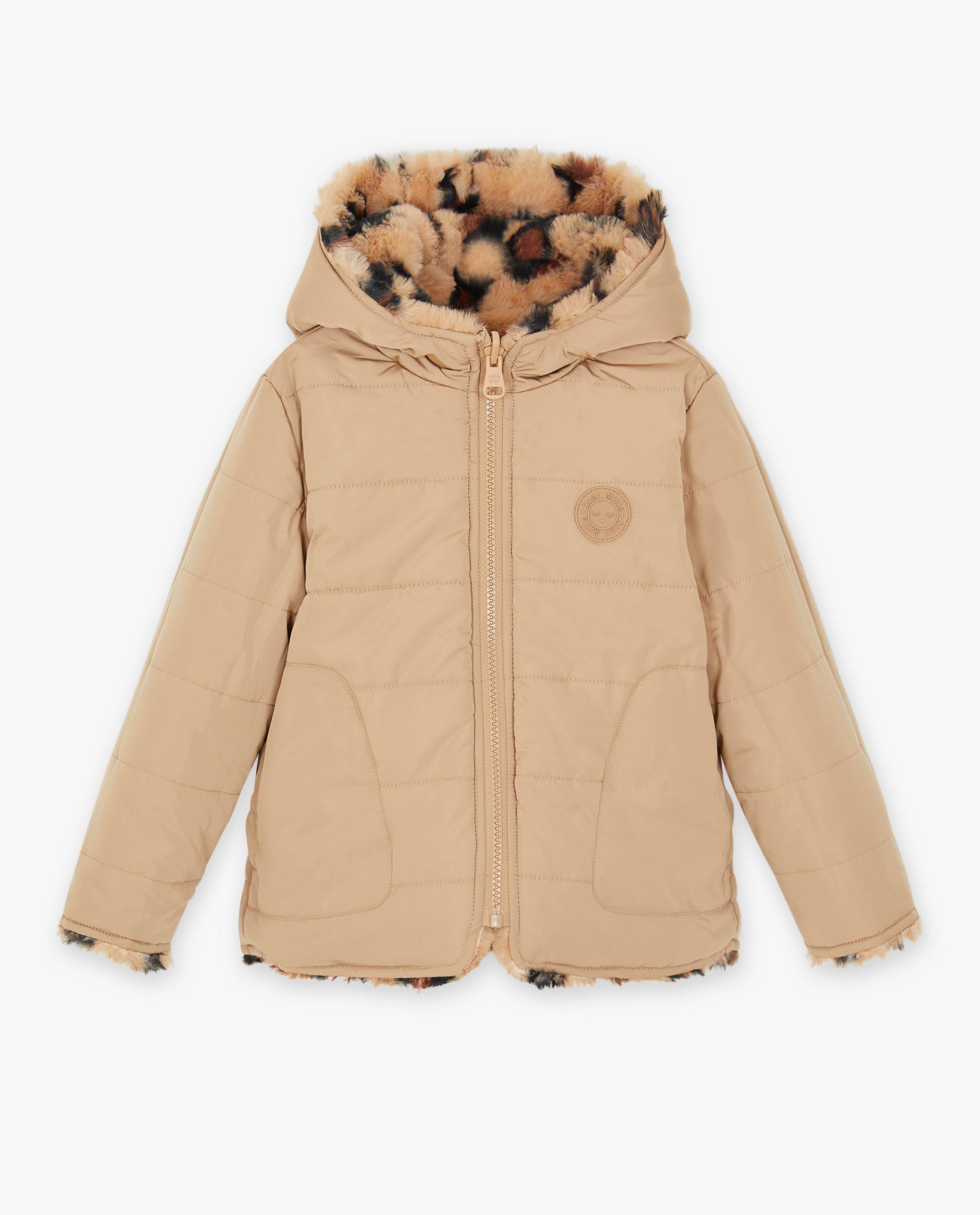 Teddys - Veste réversible avec un imprimé léopard
