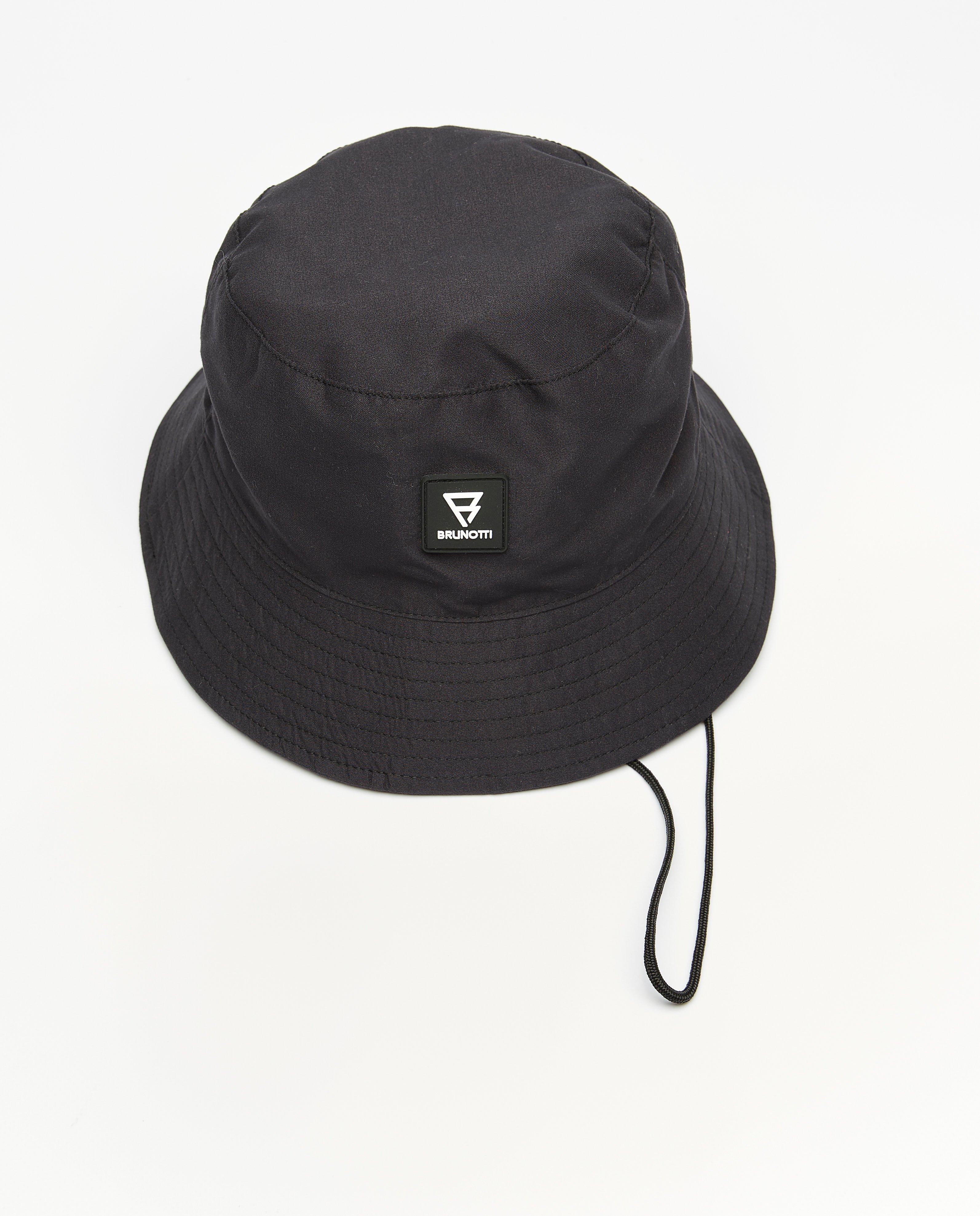 Breigoed - Zwart vissershoedje met patch