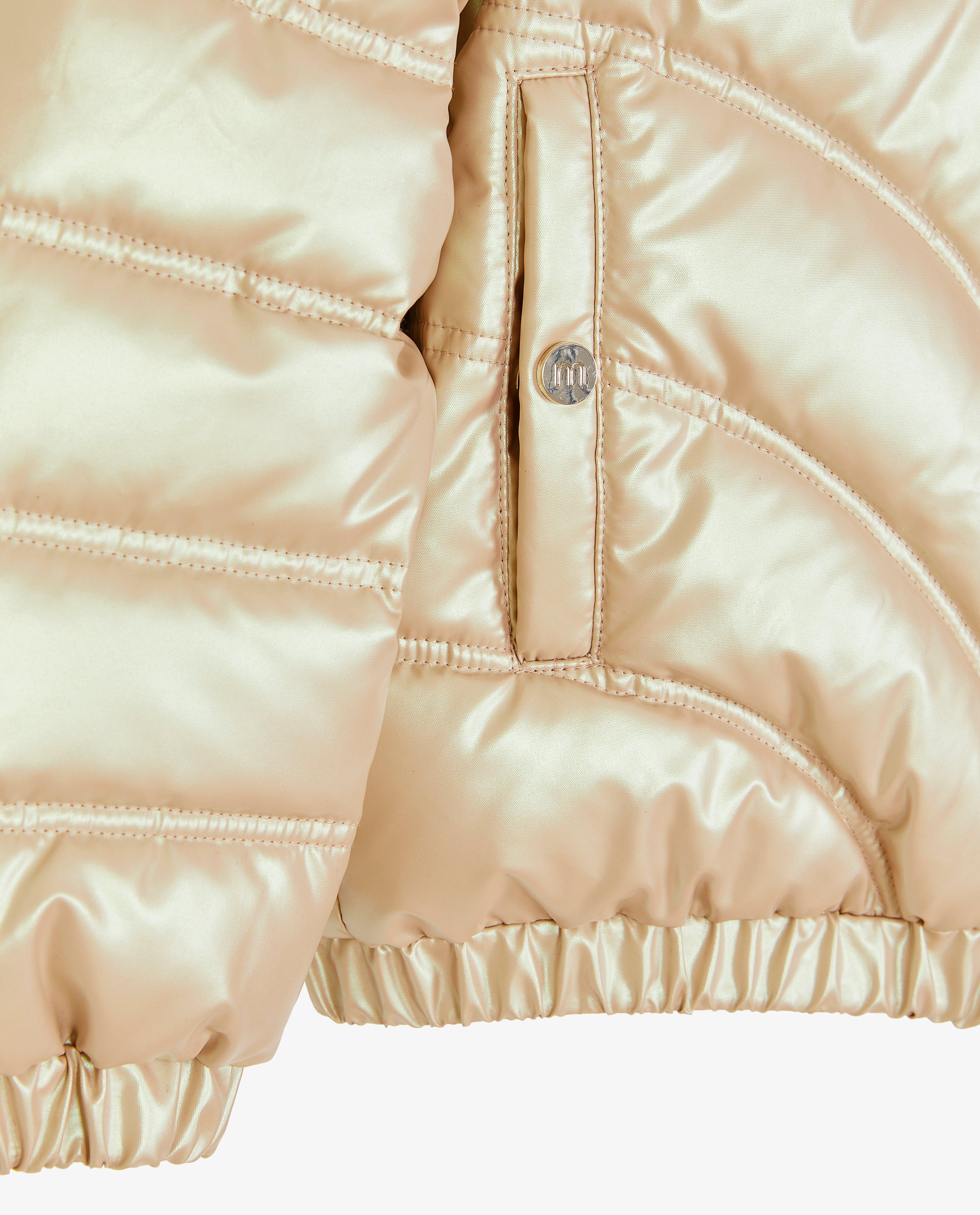 Teddys - Veste rose, look métallisé