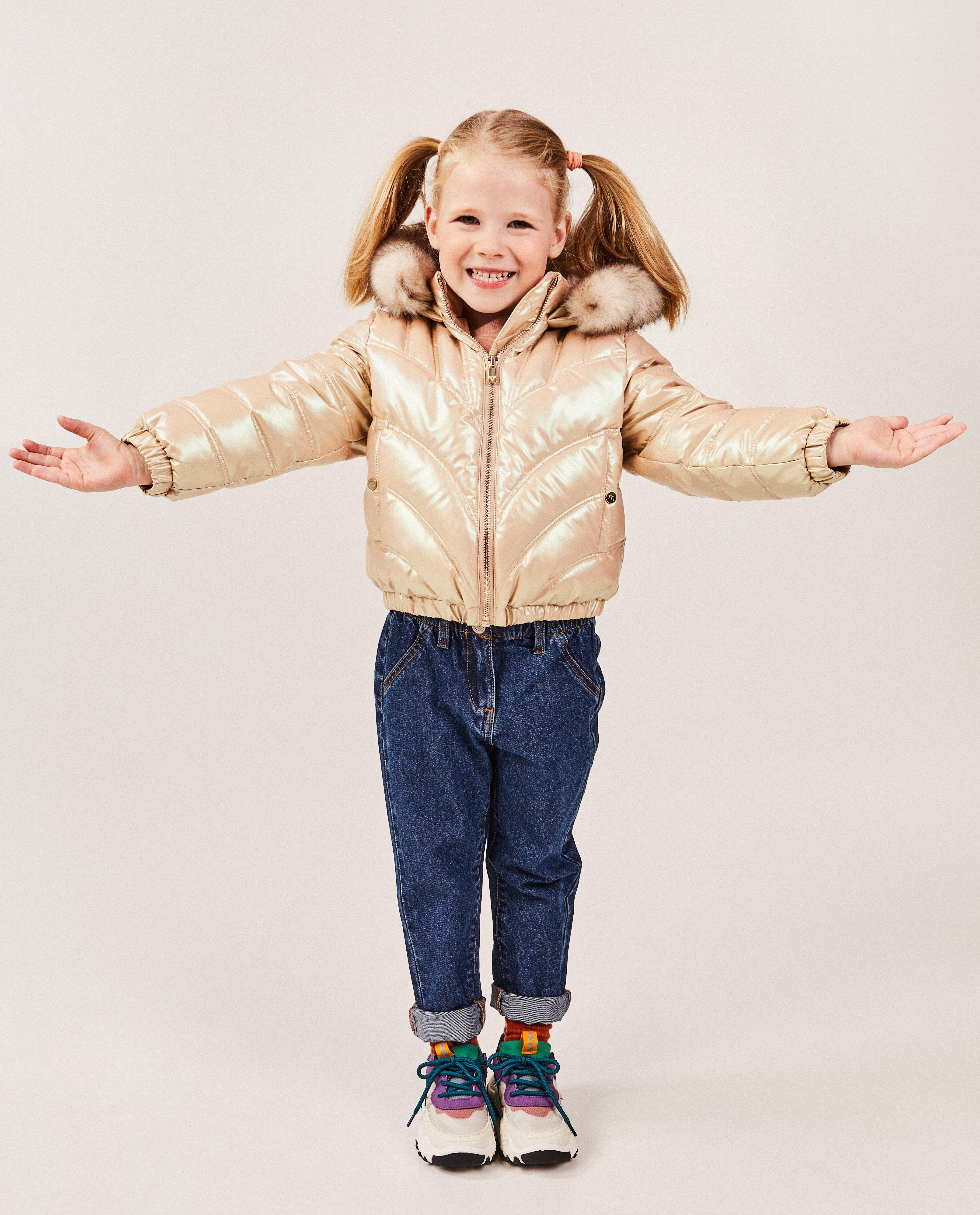 Roze jas met metallic look - null - Milla Star